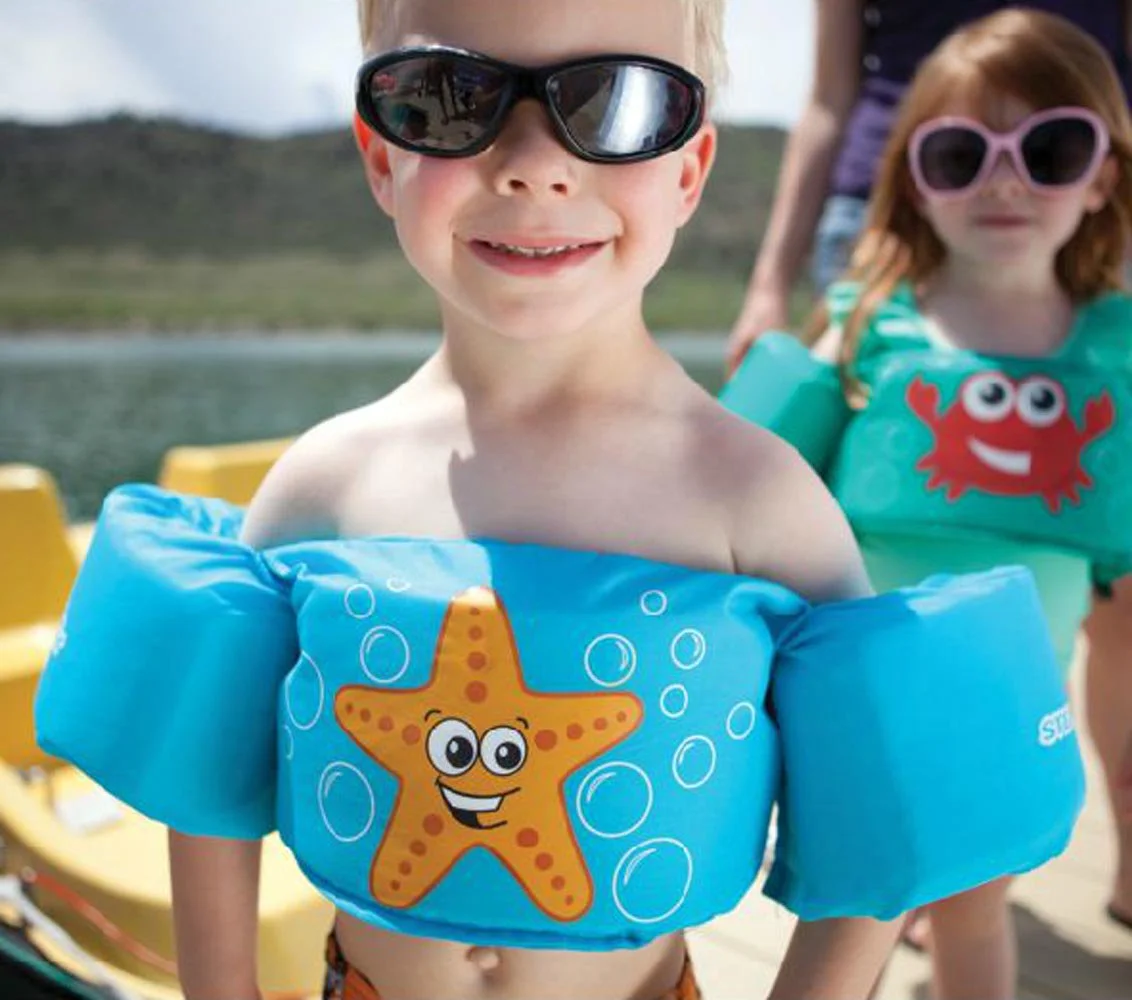 NEW COLEMAN Stearns Kids Puddle Jumper Swimming Life Jacket Vest | Blue Starfish