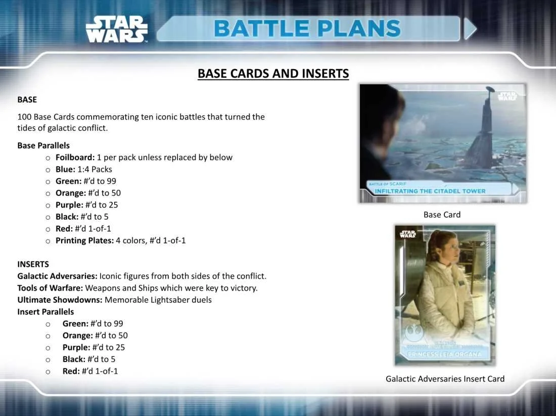 Star Wars Topps 2021 Battle Plans Trading Card Box (24 Packs)