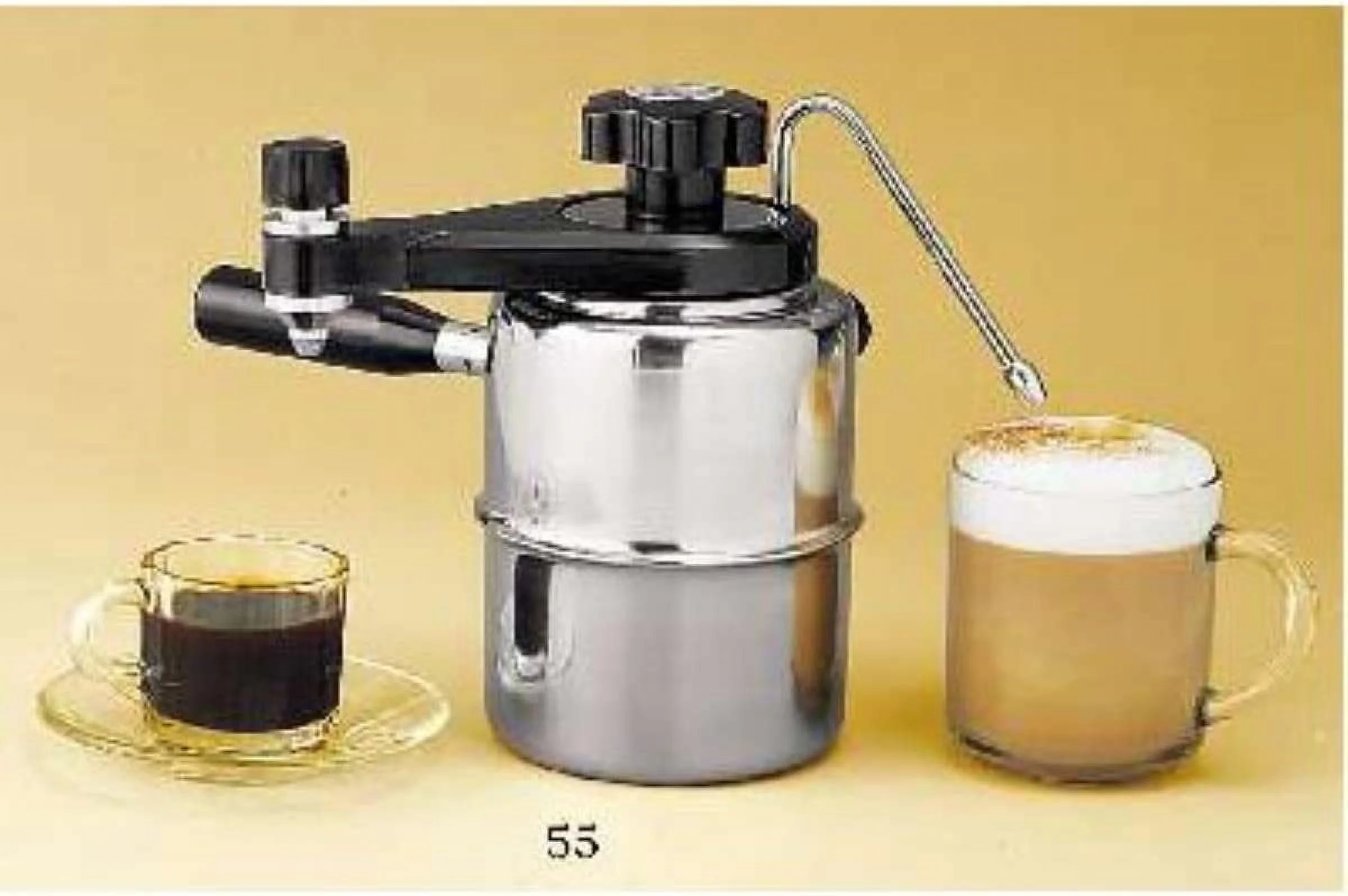 Bellman SS Stove Top Espresso/Cappuccino Maker,9 Cups