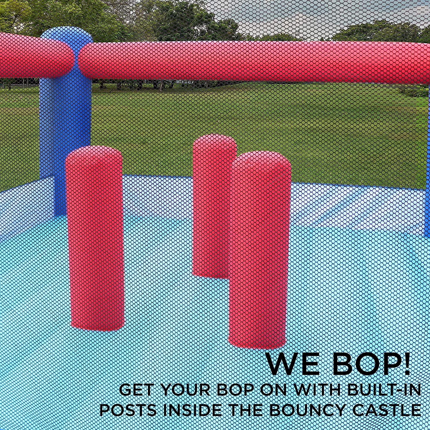 Sunny & Fun Bounce House, Nylon Inflatable Bouncy House for Child Outdoor with Blower