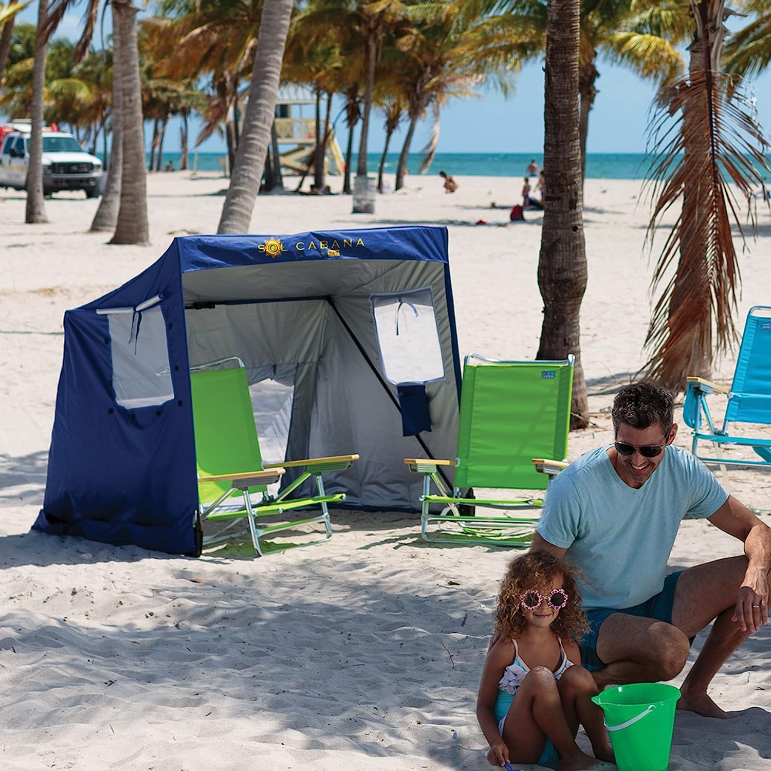 LIHONG UPF 50+ Portable , Blue