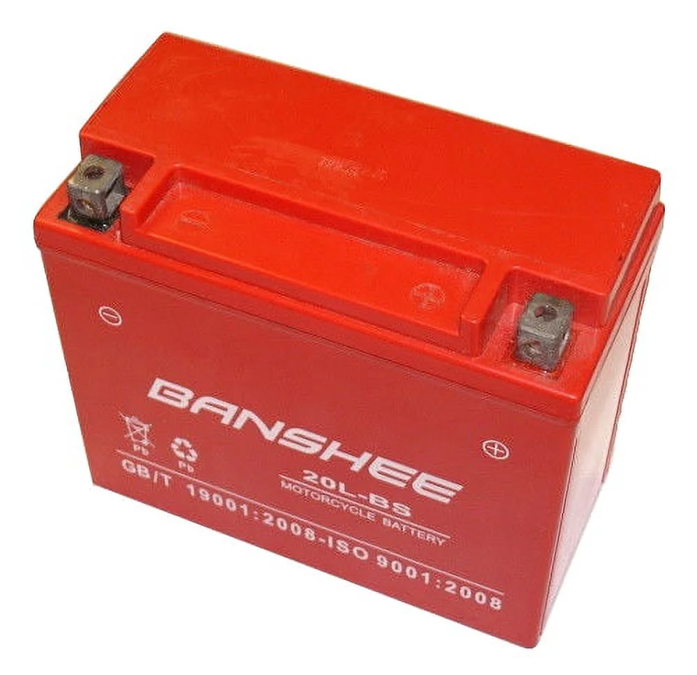 Banshee 20L-BS-Banshee3 12V 18Ah YTX20L-BS Motorcycle Battery for Harley Sportster Softail Dyna CVO FX Fat Bob Buell Triumph