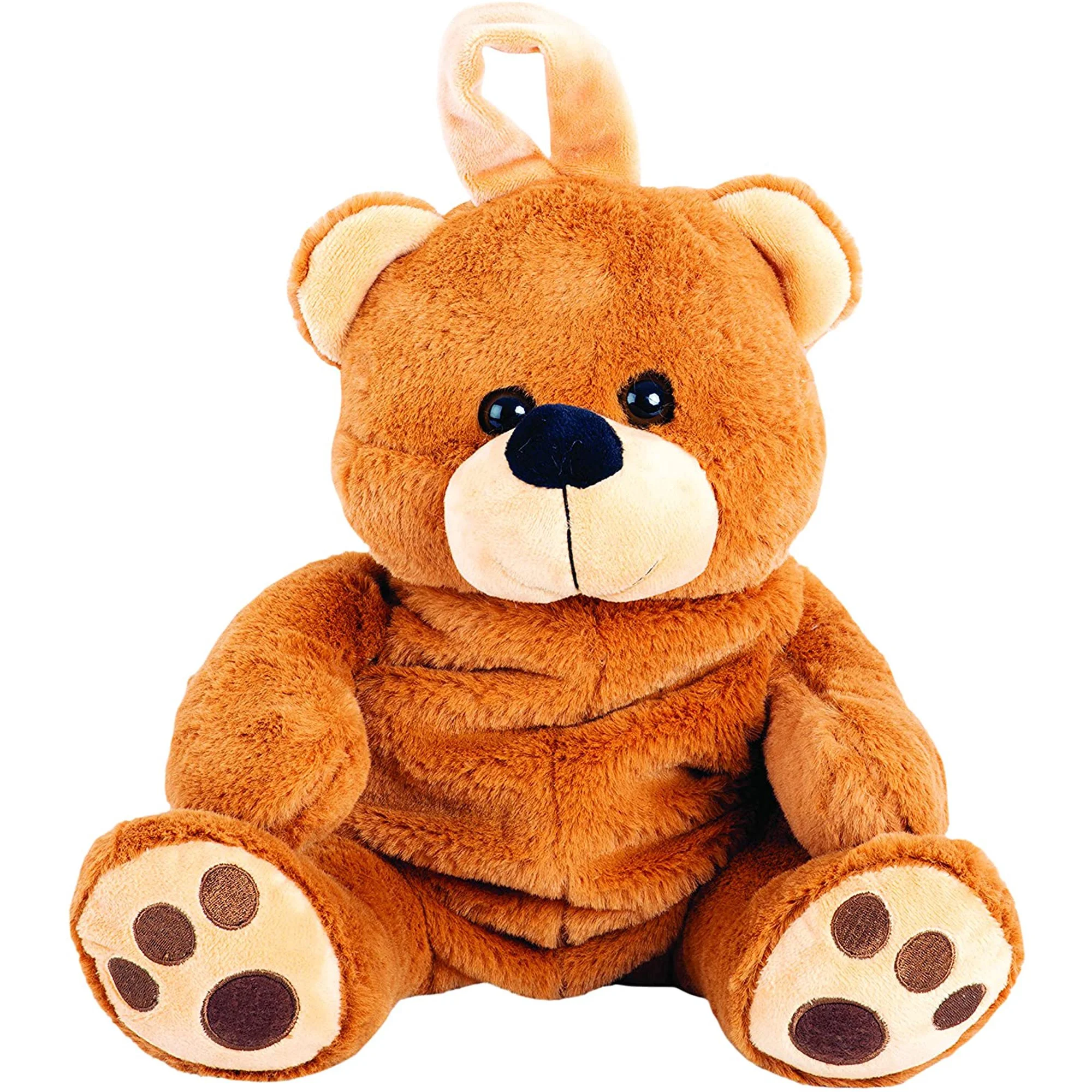 Teddy Bear Soft Stuffed Animals Plush Toy with Sound Gift-  Plush Bear Play Set, 5 Pack - Large Bear Carrier with 4 Mini Plush Animal Sound Toys-Baby, Toddler