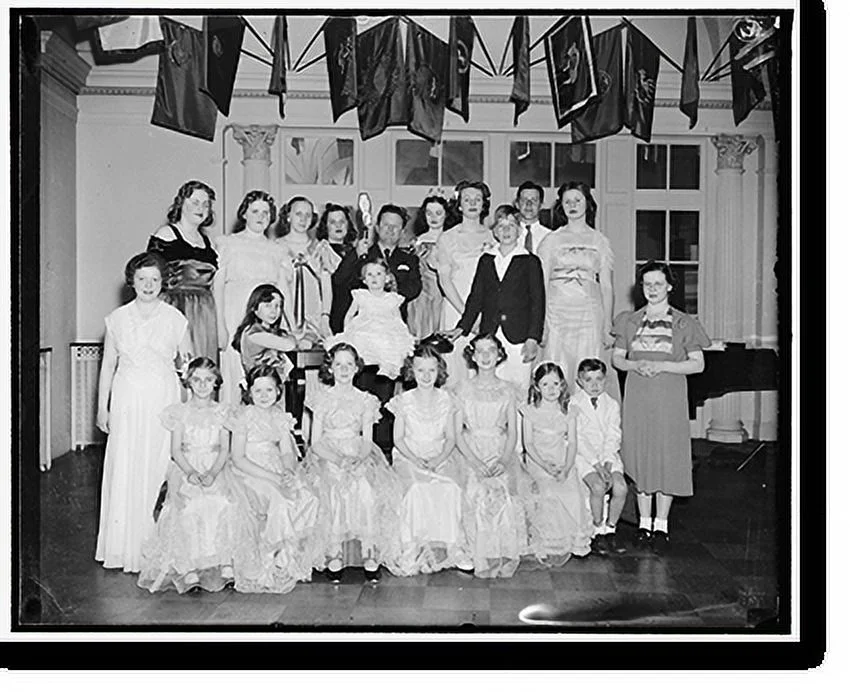 Historic Framed Print, Congressional children broadcast. Cong. Kids, NBC, 4/16/38, 17-7/8