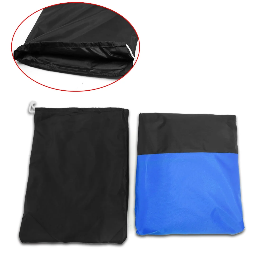 Motorcycle Cover All Weather Black Blue for Yamaha V-Star XVS 650 1100 Custom Silverado