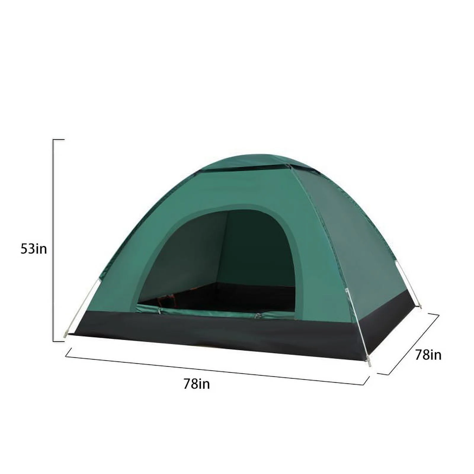Camping Tent for 3 or 4 Person, Instant Pop Up Tents, Easy Set Up Tent & Shelter, Lightweight Waterproof All-Season Tent for Family Travel Hiking Camping Mountaineering Outdoor