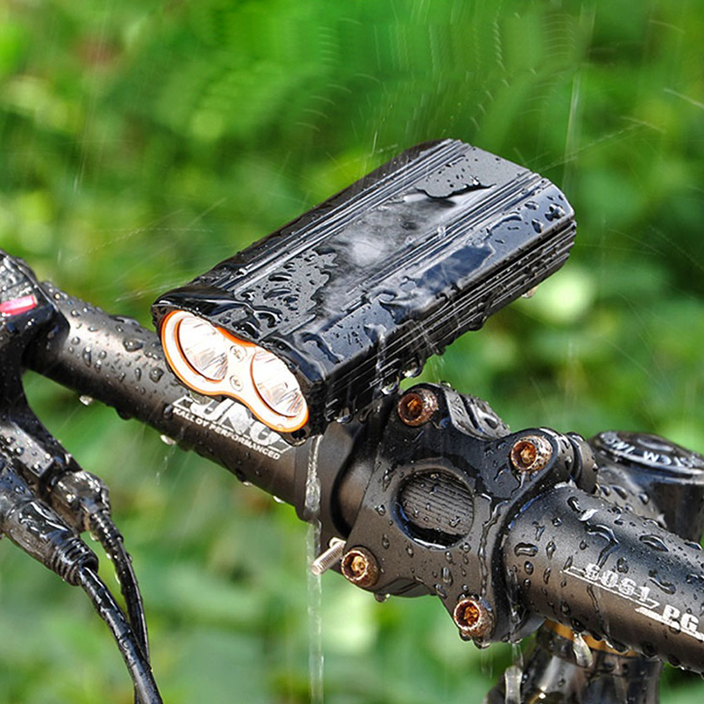 Biekopu Waterproof Bicycle USB Highlight, Bike Headlight LED Lumiere Rechargeable Portable Small Lamp