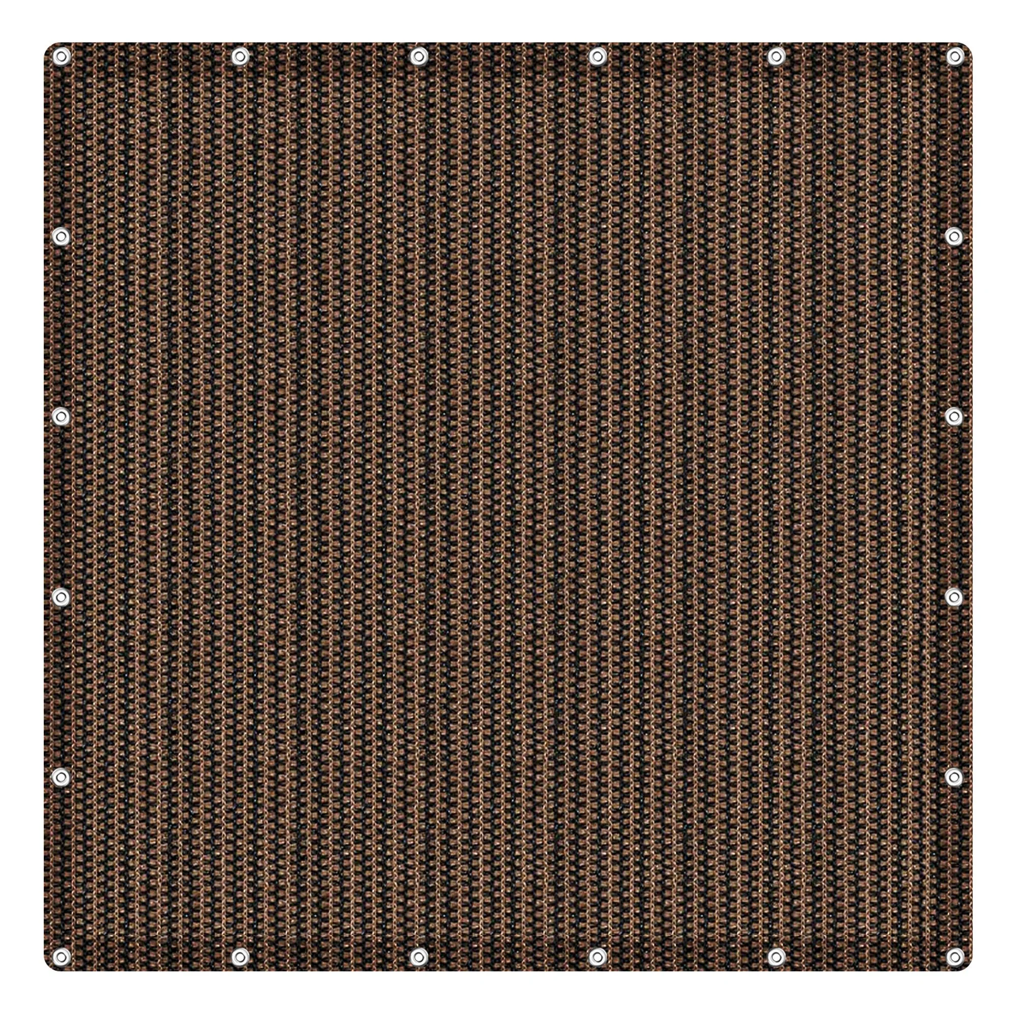 90% Mocha Shade Cloth, 10 x 10 FT Durable Mesh Tarp, Garden Sunblock Shade Cloth Shading Antifreezing for Plants Cover, Greenhouse, Barns Kennel, Patio, Tomatoes