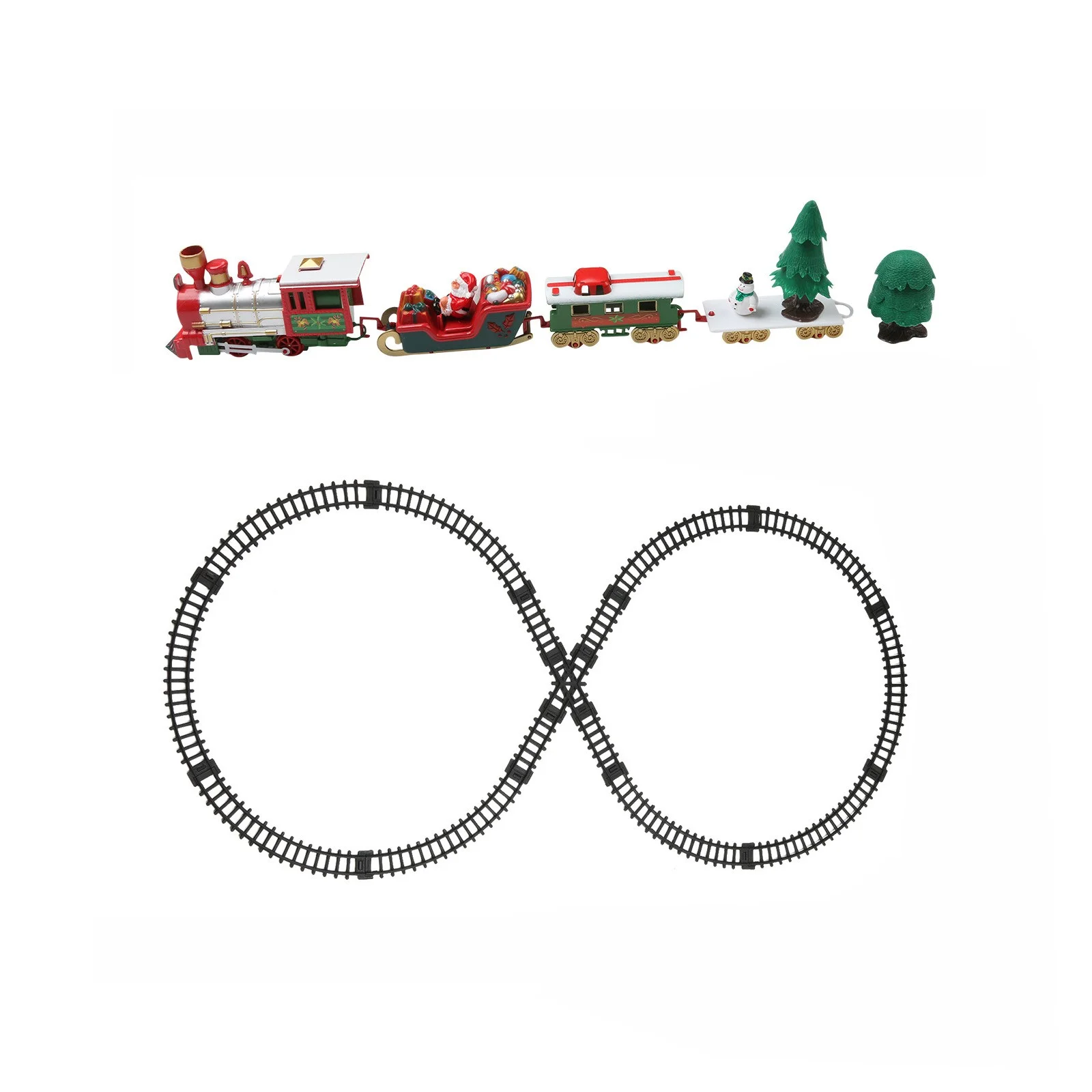 Christmas Gifts for Kids, Toy Train Set Christmas Train Set Railway Tracks Battery Operated Toys Christmas Train Gift For Kid Fun Gifts for Child Teens Xmas Holiday Birthday