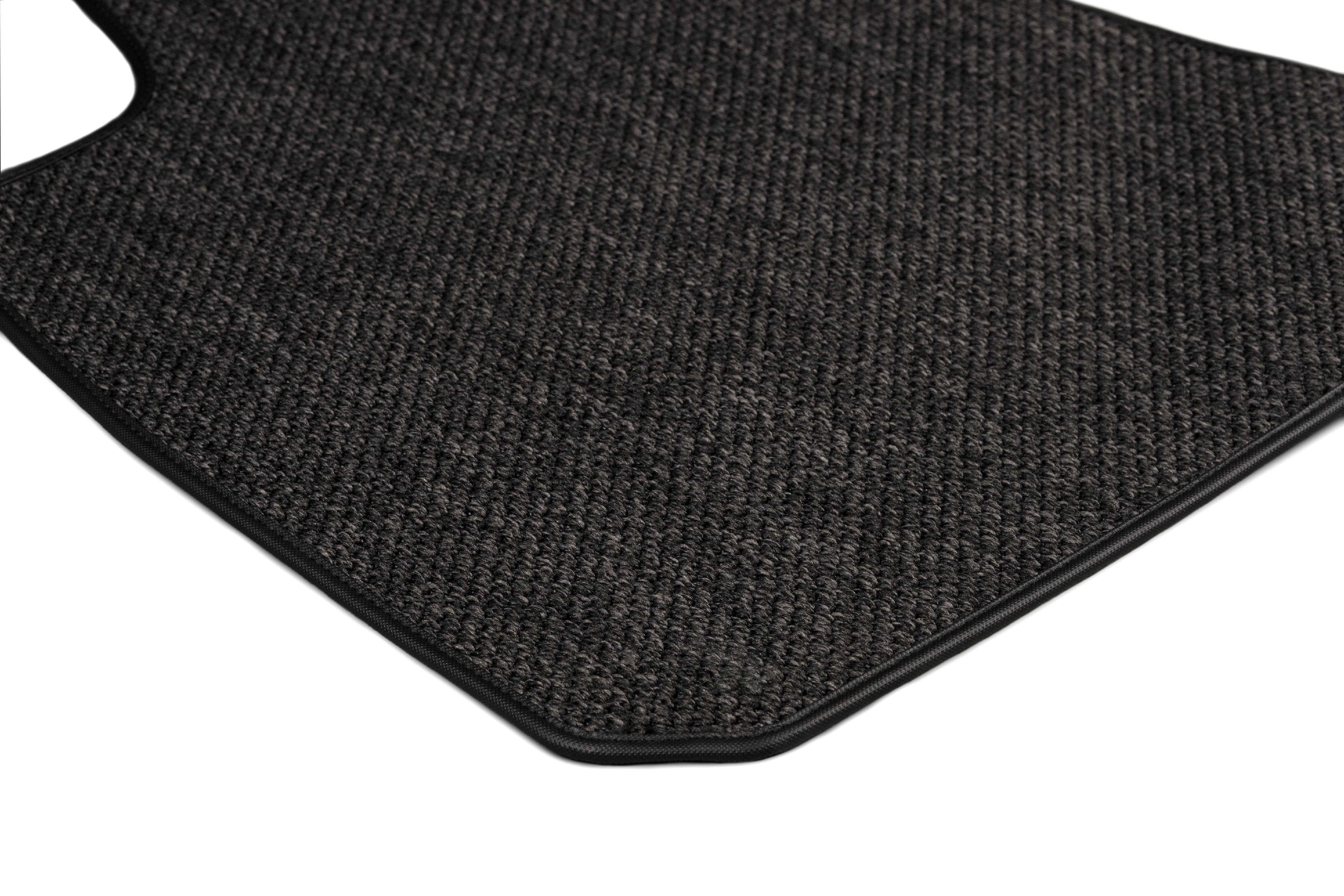 GGBAILEY Tesla Model X Charcoal All-Weather Textile™ Car Mats, Custom Fit for 2015, 2016, 2017, 2018, 2019 - Right Hand Drive Driver, Passenger & Rear Carpet Car Mat