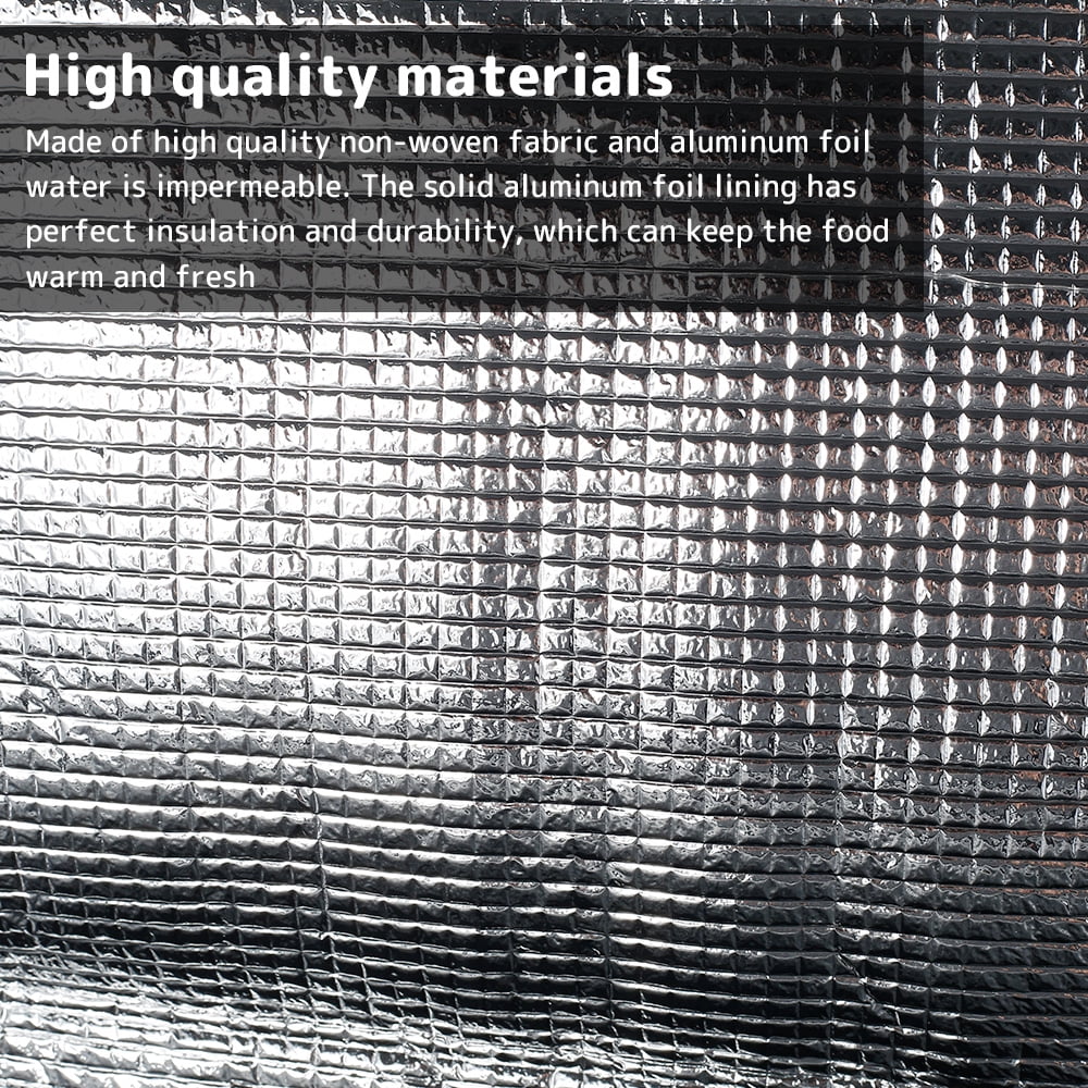 Willstar Cold Storage Bag Insulated Cooler Bag Large Thermal Insulation Bag with Zipper Closure