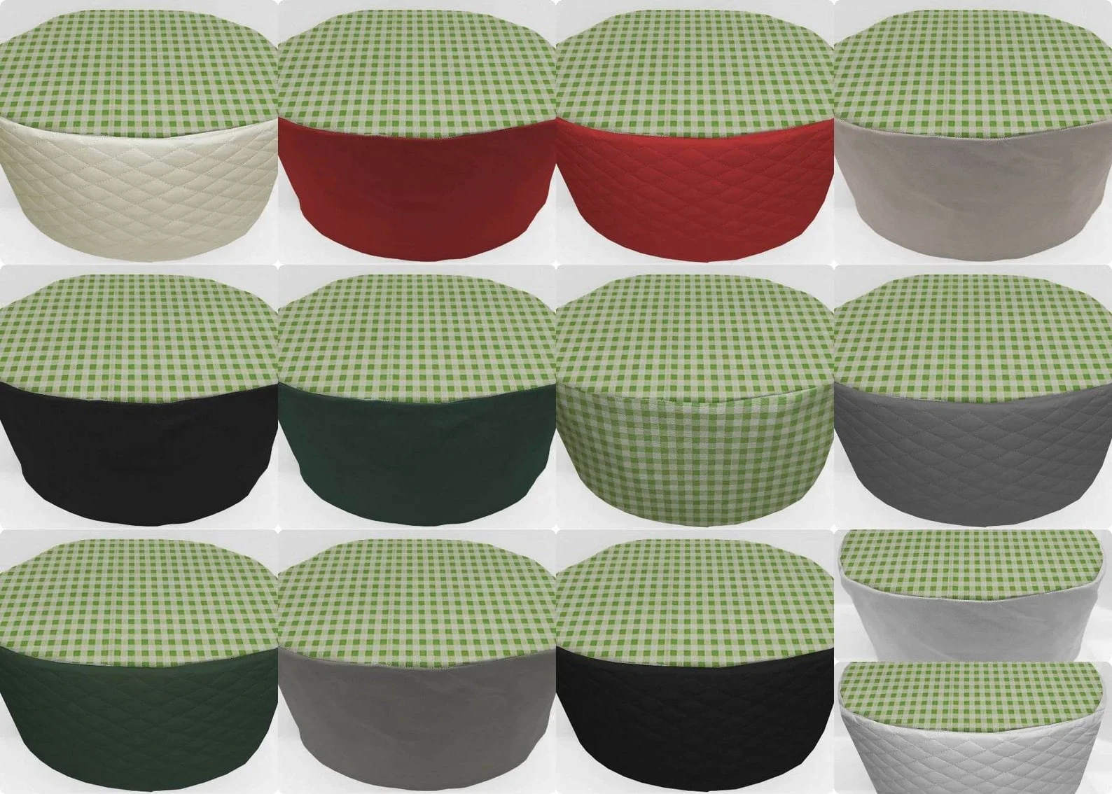 Green & White Checked Slow Cooker Cover by Penny's Needful Things (All Green Checked, Large)