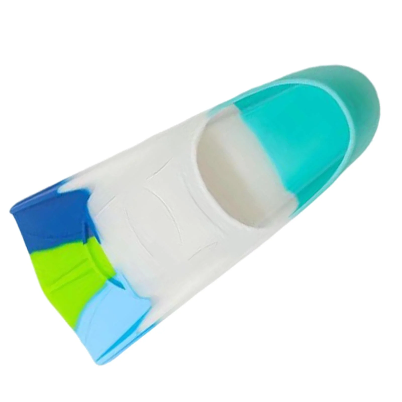 Kids Swim Fins Comfortable Short Swim Training Fins for Child Teens Beginner L Blue