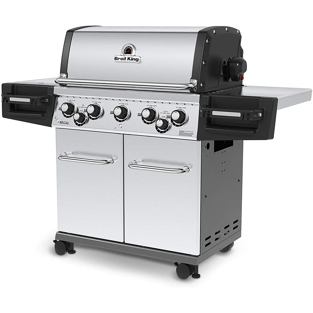Broil King BK958344LP Regal S 590 Pro Propane Gas Grill 5-Burner Stainless Steel Bundle with 1 Year Extended Protection Plan