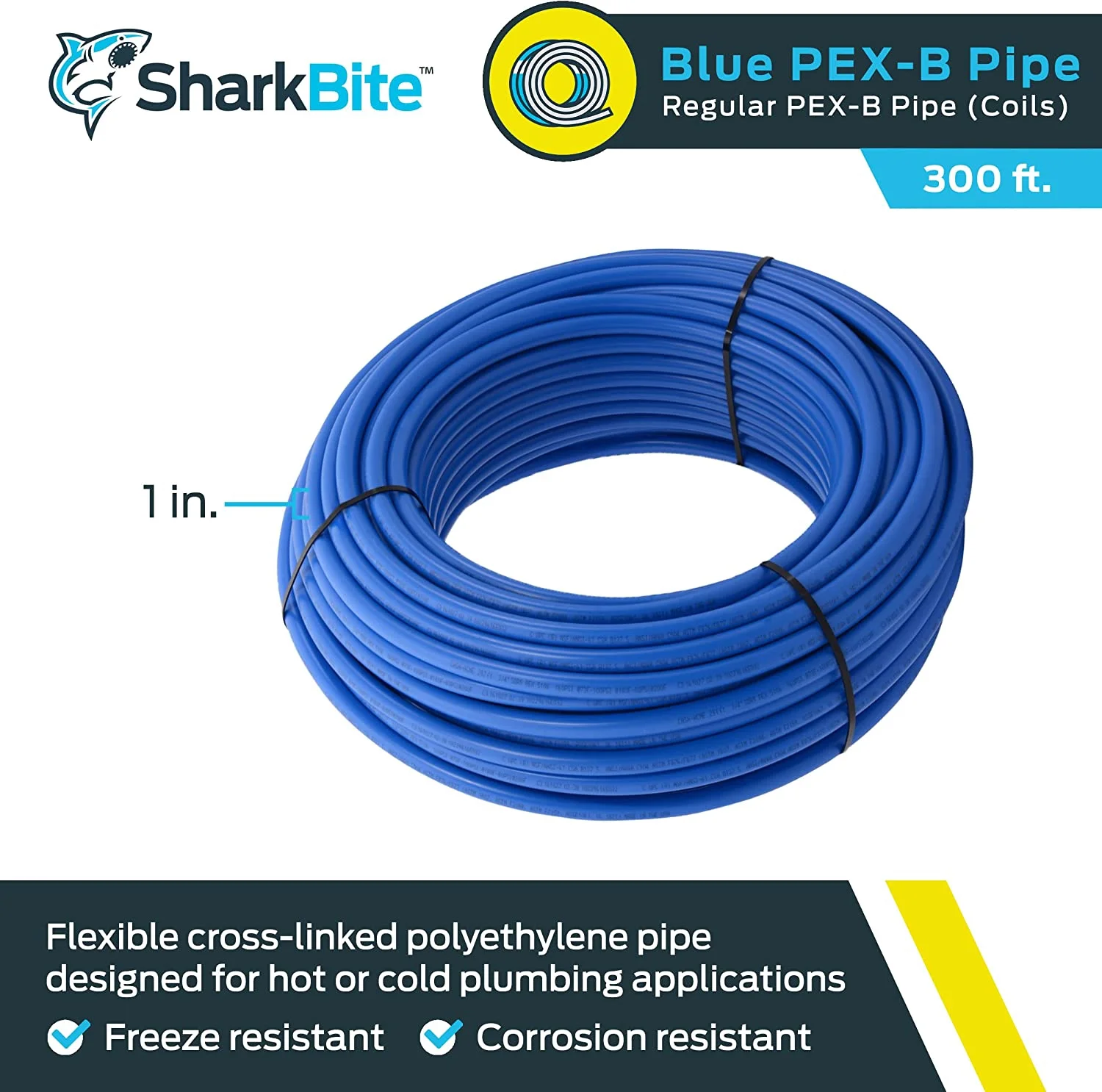 1 in. x 300 ft. Blue PEX Pipe