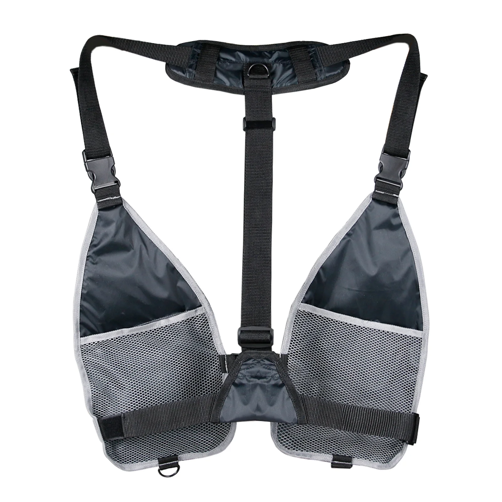 Andoer Ultra- Men Women Breathable Adjustable Waistcoat with Pockets D Rings for Boating Kayaking Fishing