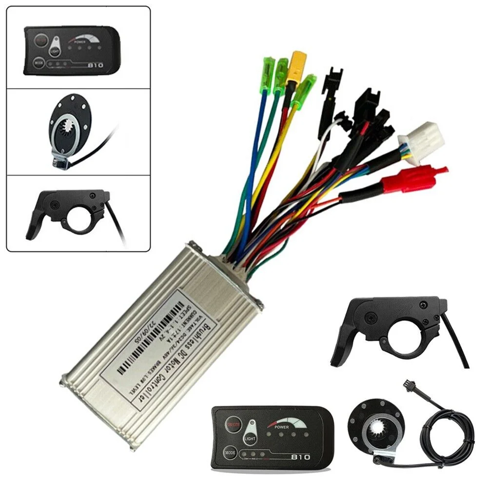 36/48V 17A Sine Wave Controller S810 Display Throttle 8 PAS Kit For E-bike MTB