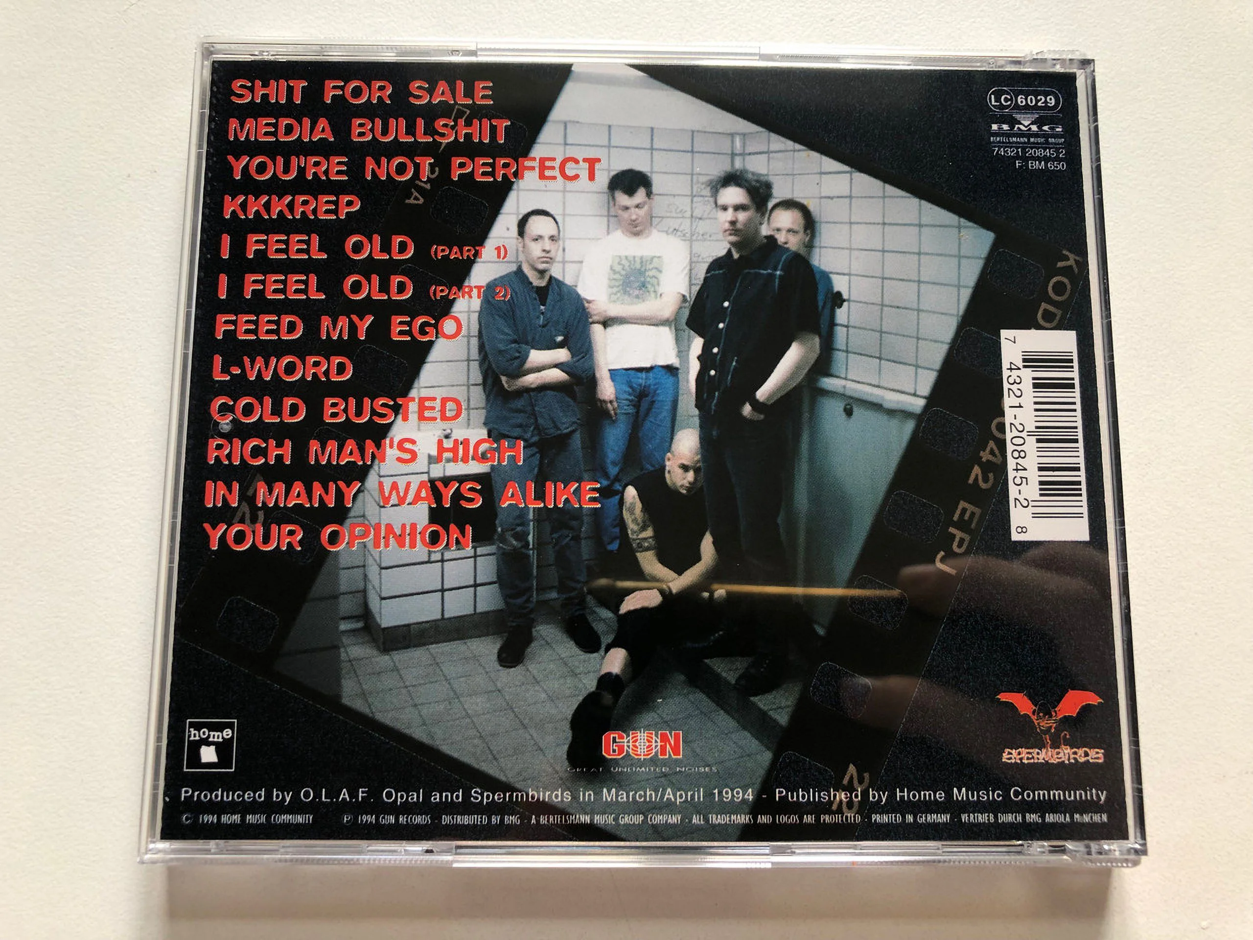 Spermbirds – Shit For Sale / GUN Audio CD 1994 / 74321 20845 2