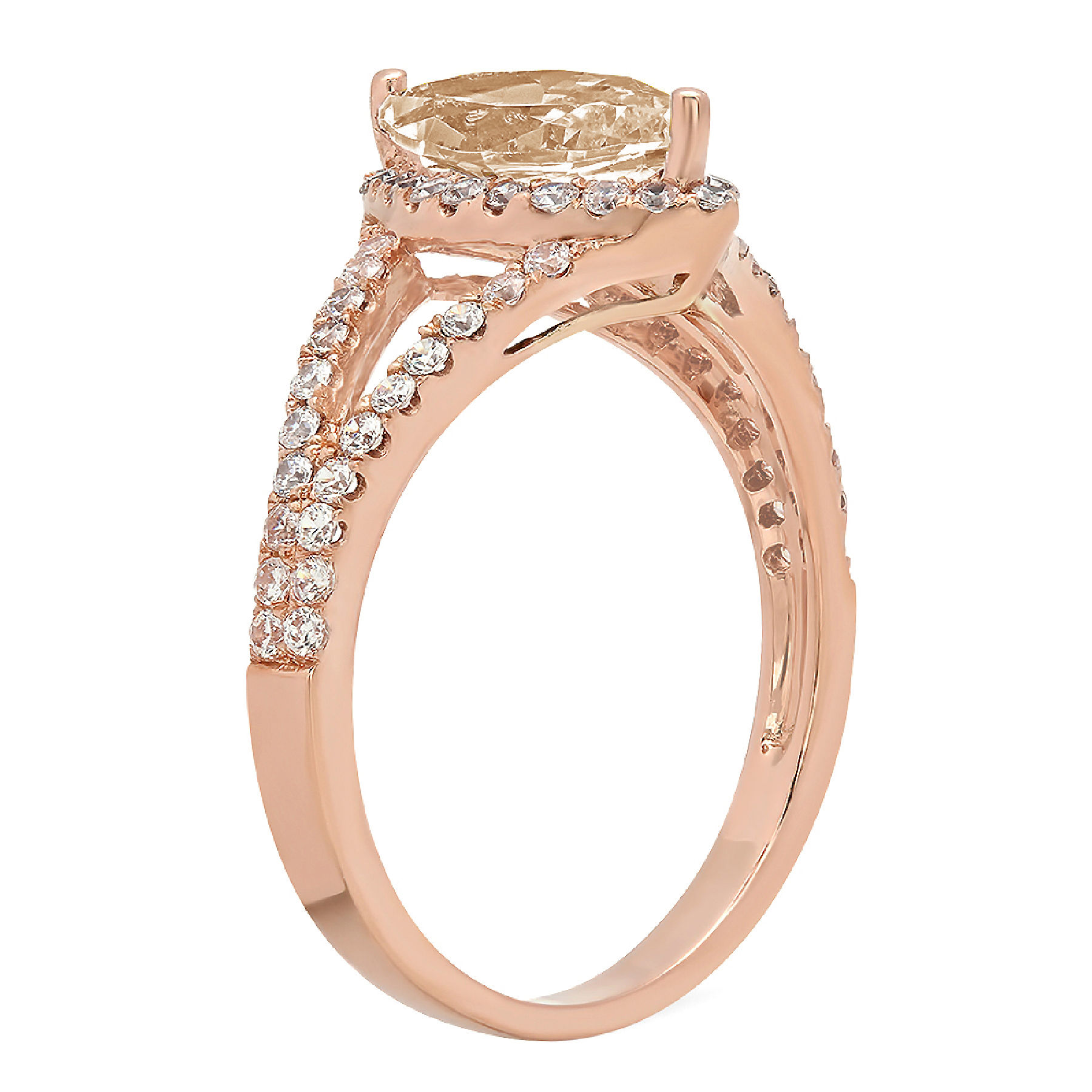 1.2ct marquise cut champagne simulated diamond 14k rose gold anniversary engagement halo ring size 11