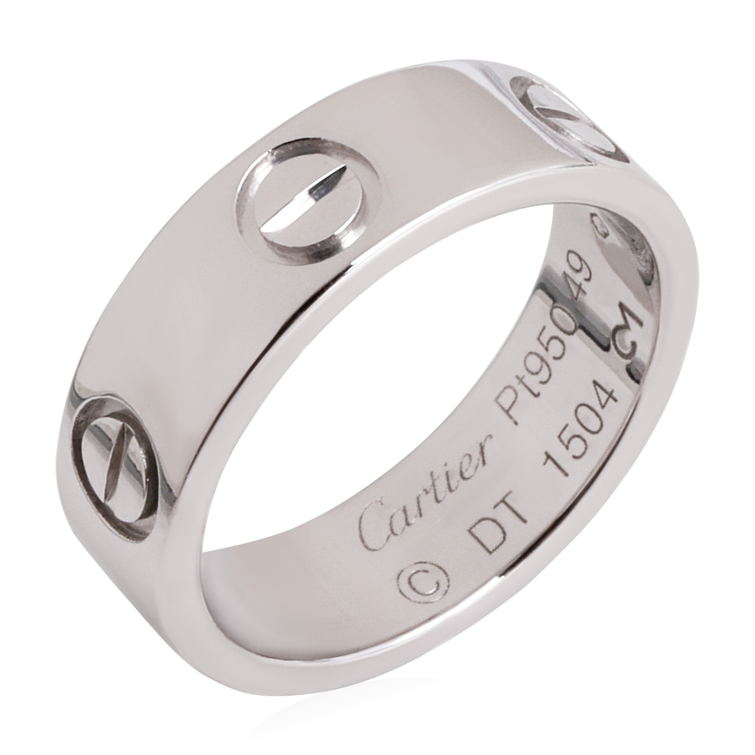 Cartier Love Ring in Platinum Pre-Owned