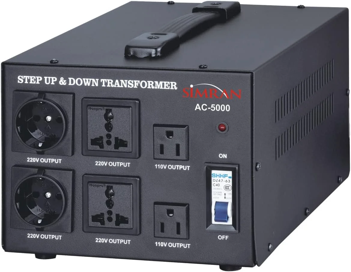 Simran AC-5000 Step Up/Down Voltage Converter Transformer 110V/220V - 5000 Watts