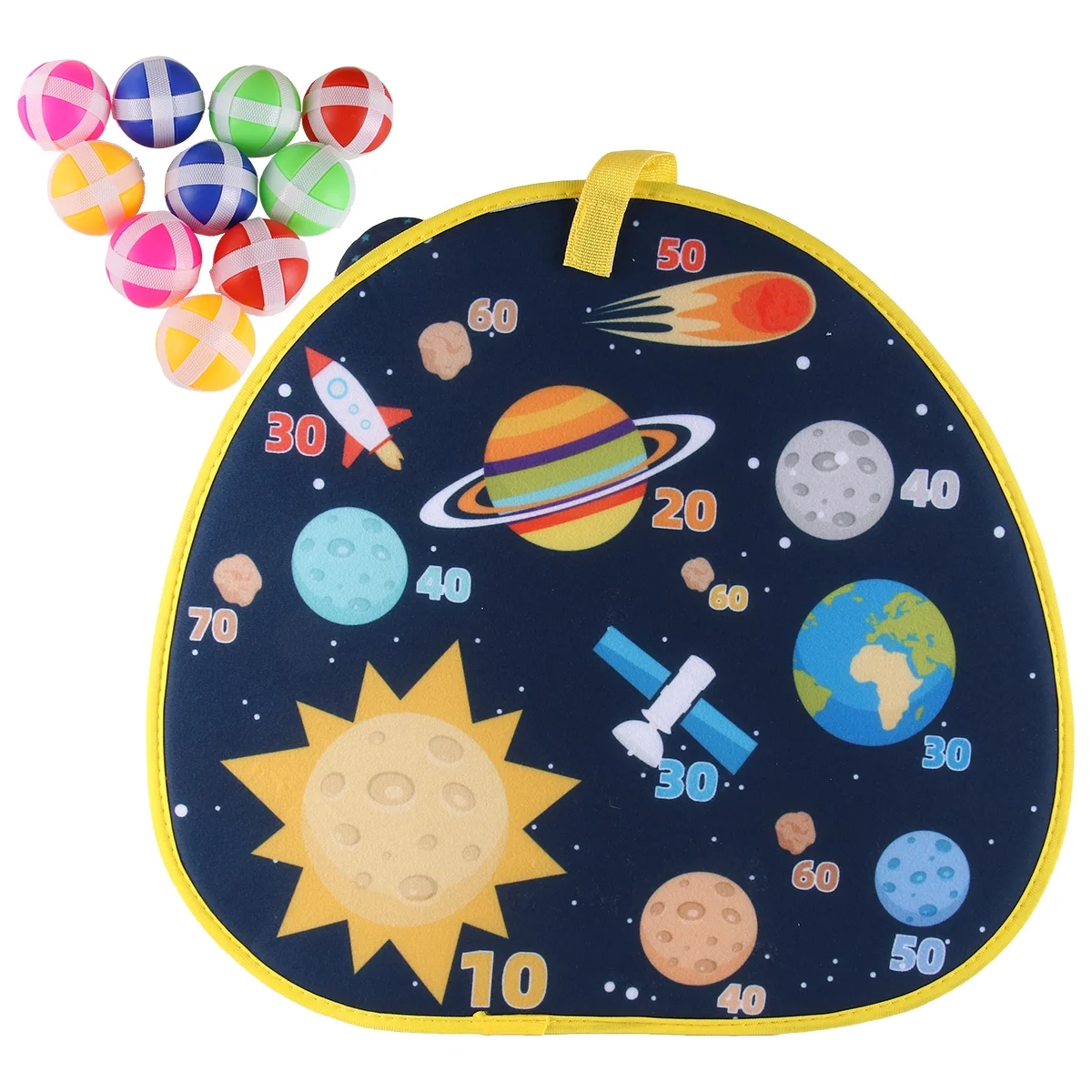 NUOLUX Sticky Dart Target Toy Balls Board Childrenballs Board Game Kids Throwing Game Throw Ceiling Loophook Kids Toys BallSet