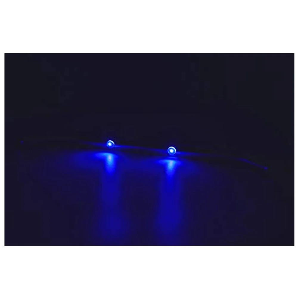 Marine City Newest Stainless Steel 9 inches / 12 inches / 16 inches/ 18 inches Grab Rail Handle with Blue 1/2 / 3 LED Lights 12 2-LED-Lights Grab Rail Handle