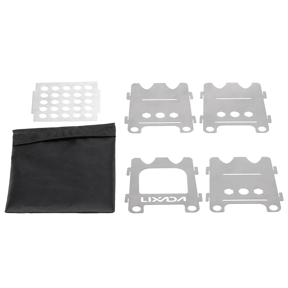 Lixada Lixada Titanium Outdoor Camping Portable Ultralight Folding Wood Pocket Camping Fishing Hiking