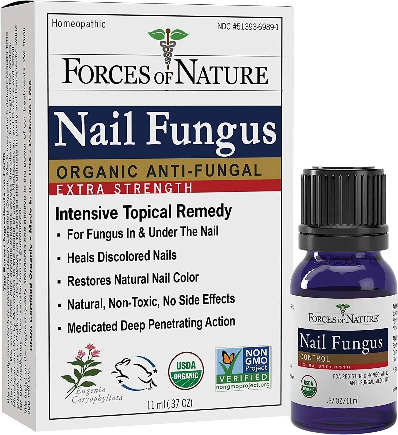Forces of Nature - Organic Nail Fungus Control - Extra Strength - 11 ml