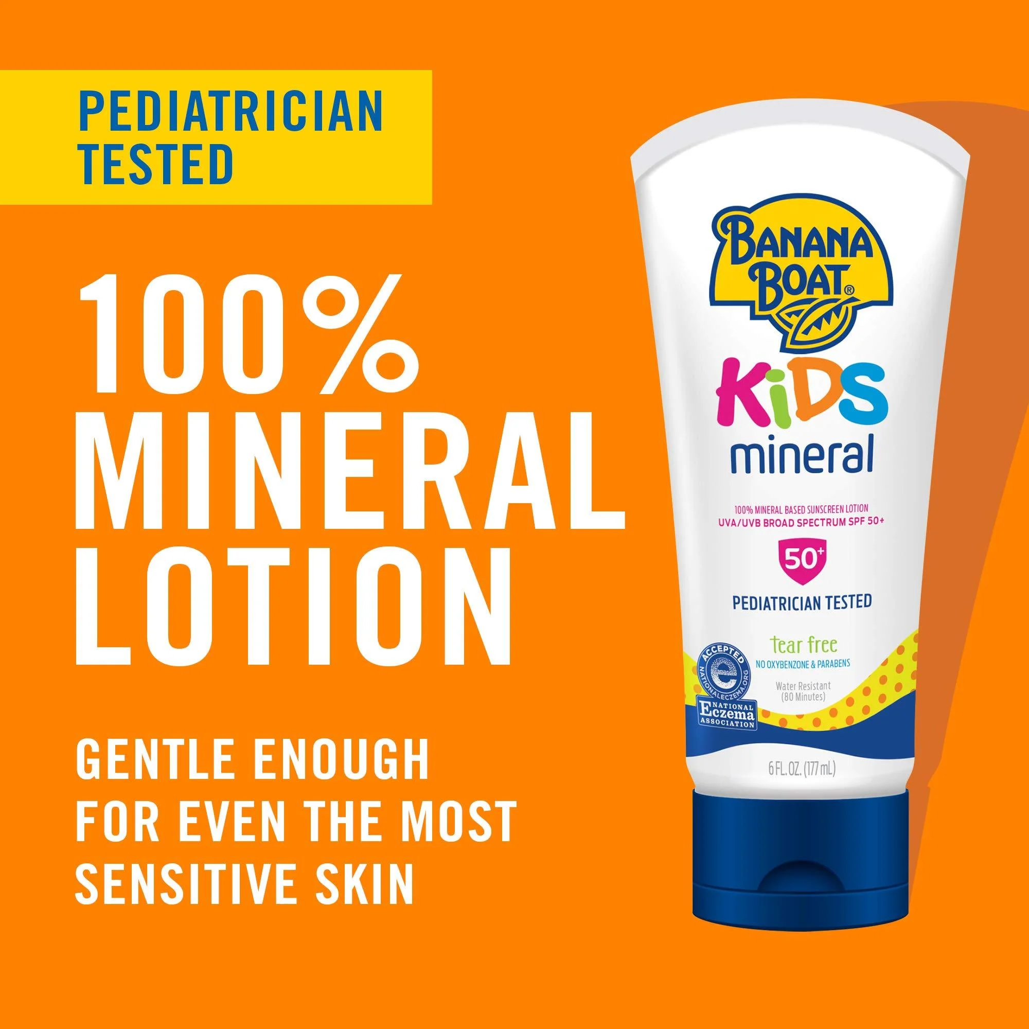 Banana Boat Simply Protect Tear Free, Reef Friendly Sunscreen Lotion for Baby, Broad Spectrum SPF 50, 25% Fewer Ingredients, 6 Ounces - Twin Pack Lotion Twin Pack