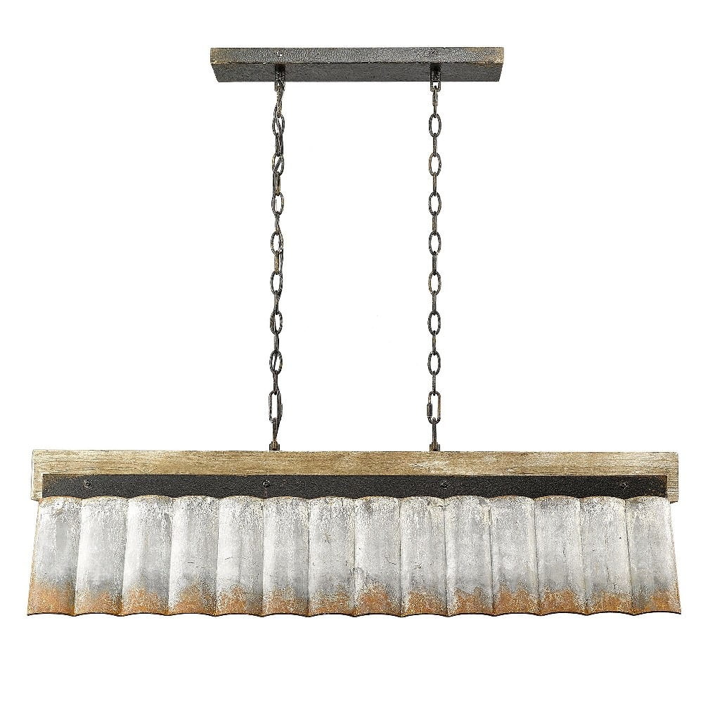 Waylon Linear Pendant in Antique Black Iron