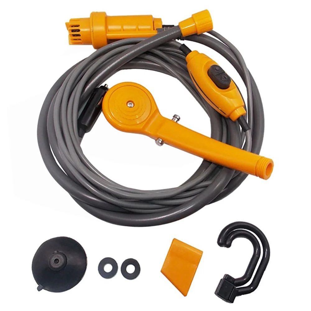 Camping Shower Electric Outdoor Shower Folding Bucket Kit For Travel Car Washing Camping Hiking Flowering Plants Watering