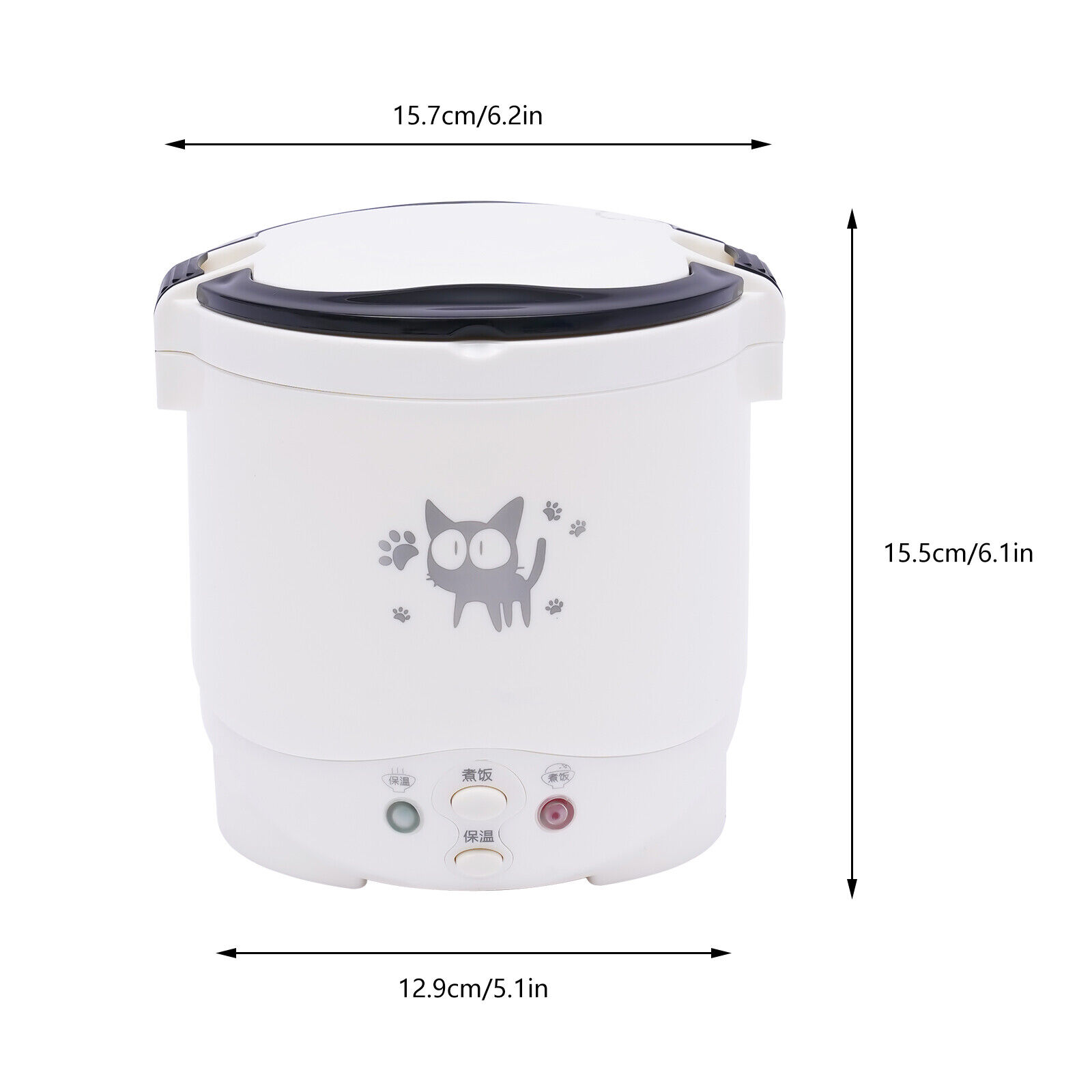 DC12V Mini Rice Cooker Steamer for Car Office Cooking Heating & Keeping Warm Function