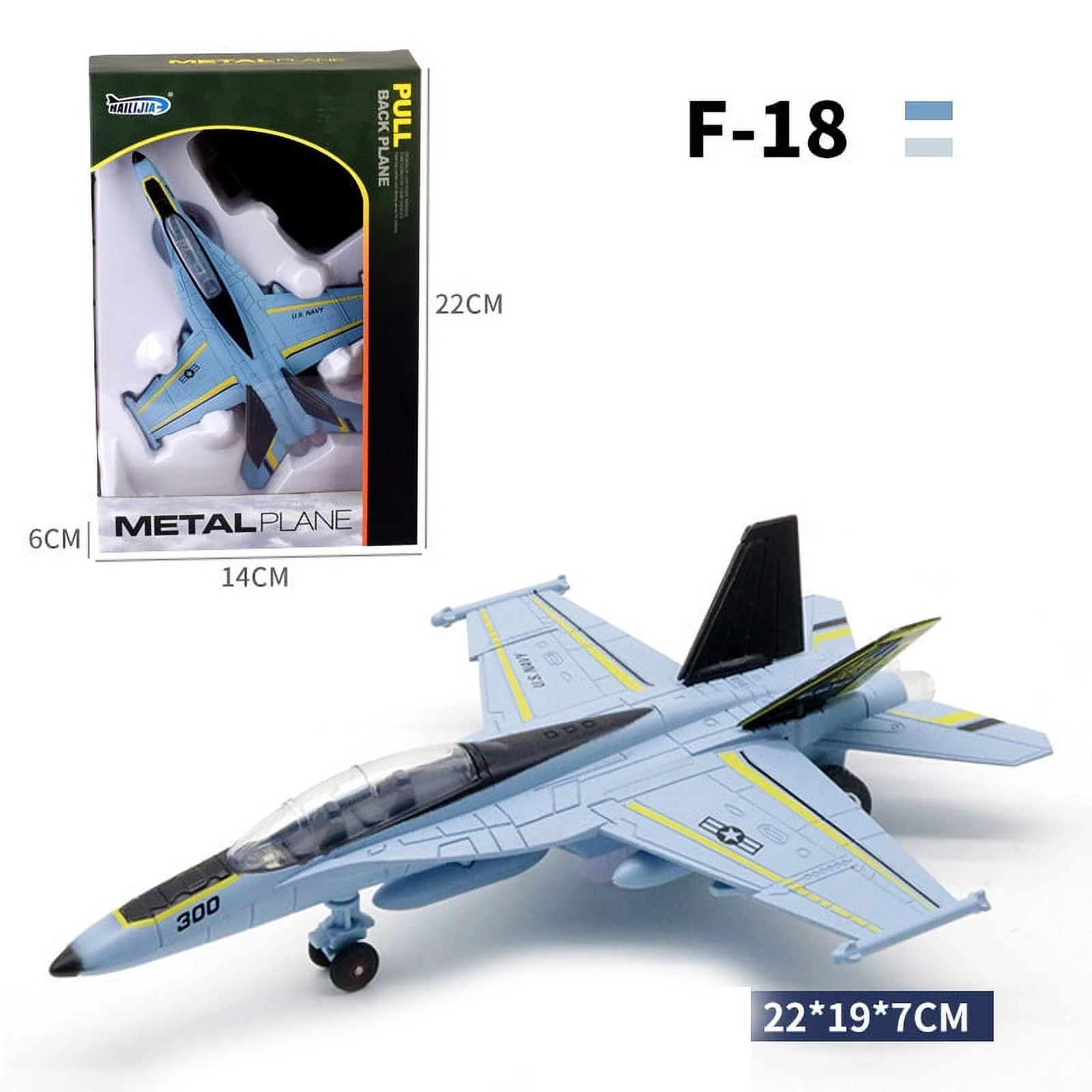 Airplane Toy for Boys, Upgraded Metal Plane Vehicle Playset, Mini Airplanes with Light, Pull Back Fighter Toy for Boys Toddler Kids 3 4 5 6 Years Old