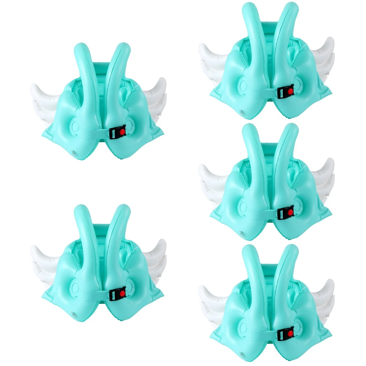 5pcs Adorable Inflatable Swim Vest Kids Angel Wing Swim Float Kids Swim Float Swimming Supply