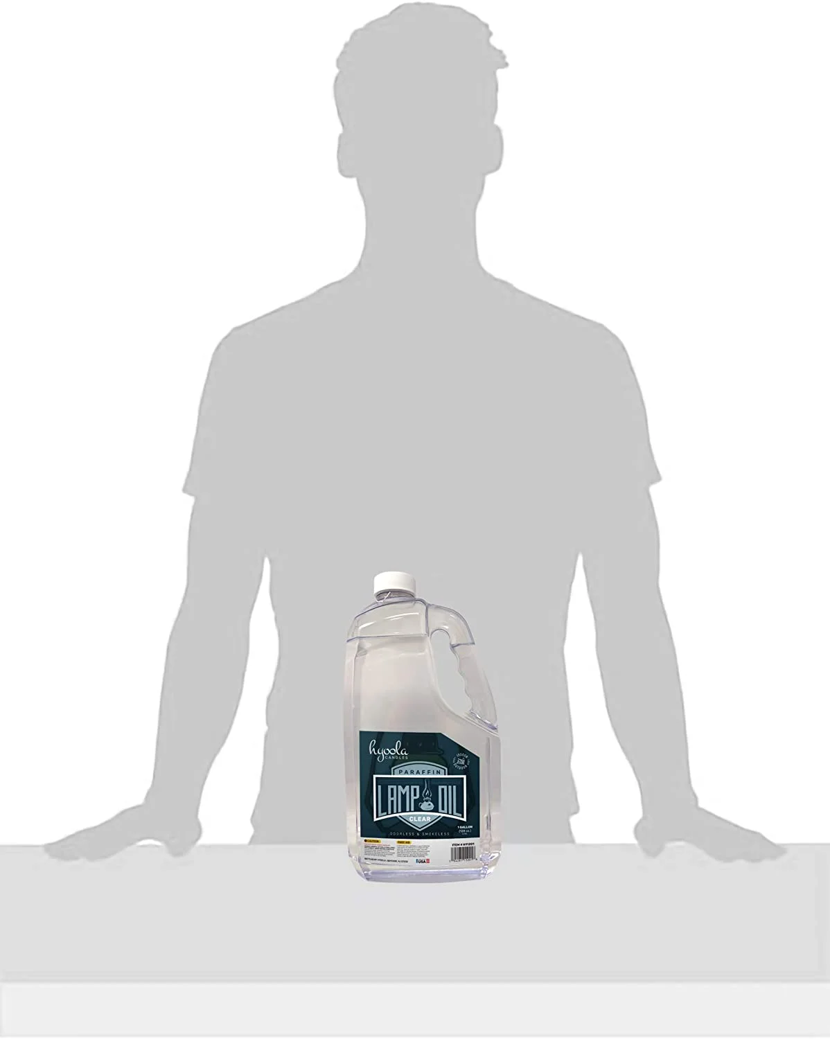 Hyoola Liquid Paraffin Lamp Oil Clean Smokeless Tiki Torch Fuel, Clear, 1 Gallon