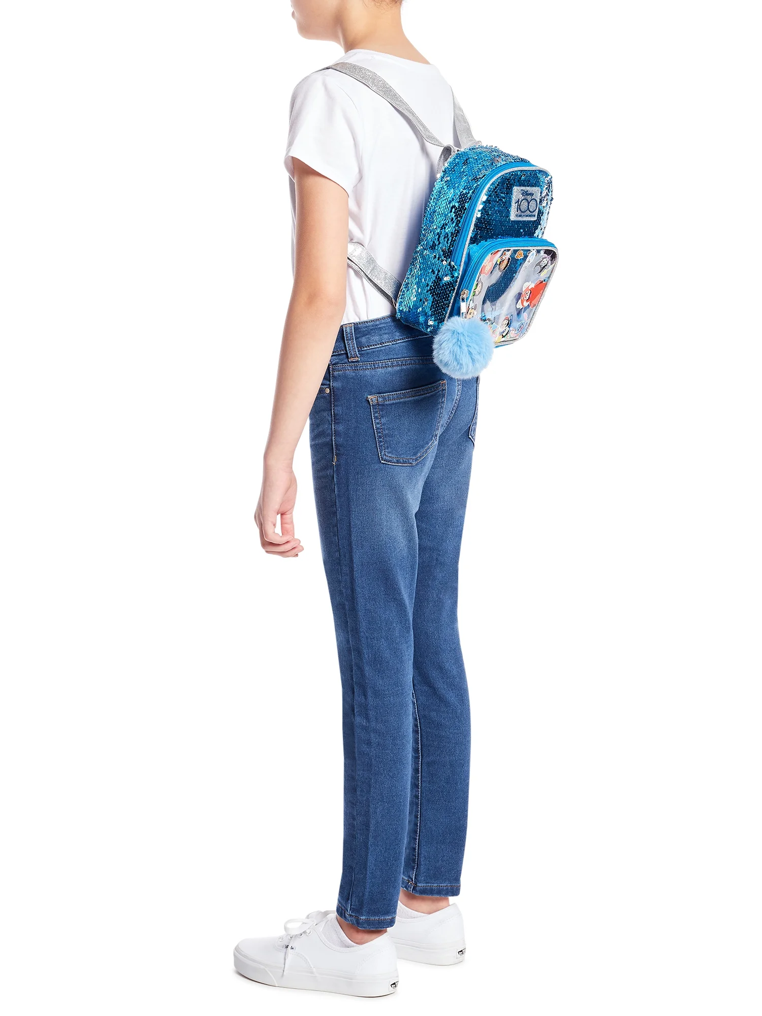 Disney 100 Girls Sequin Party Time Mini Backpack
