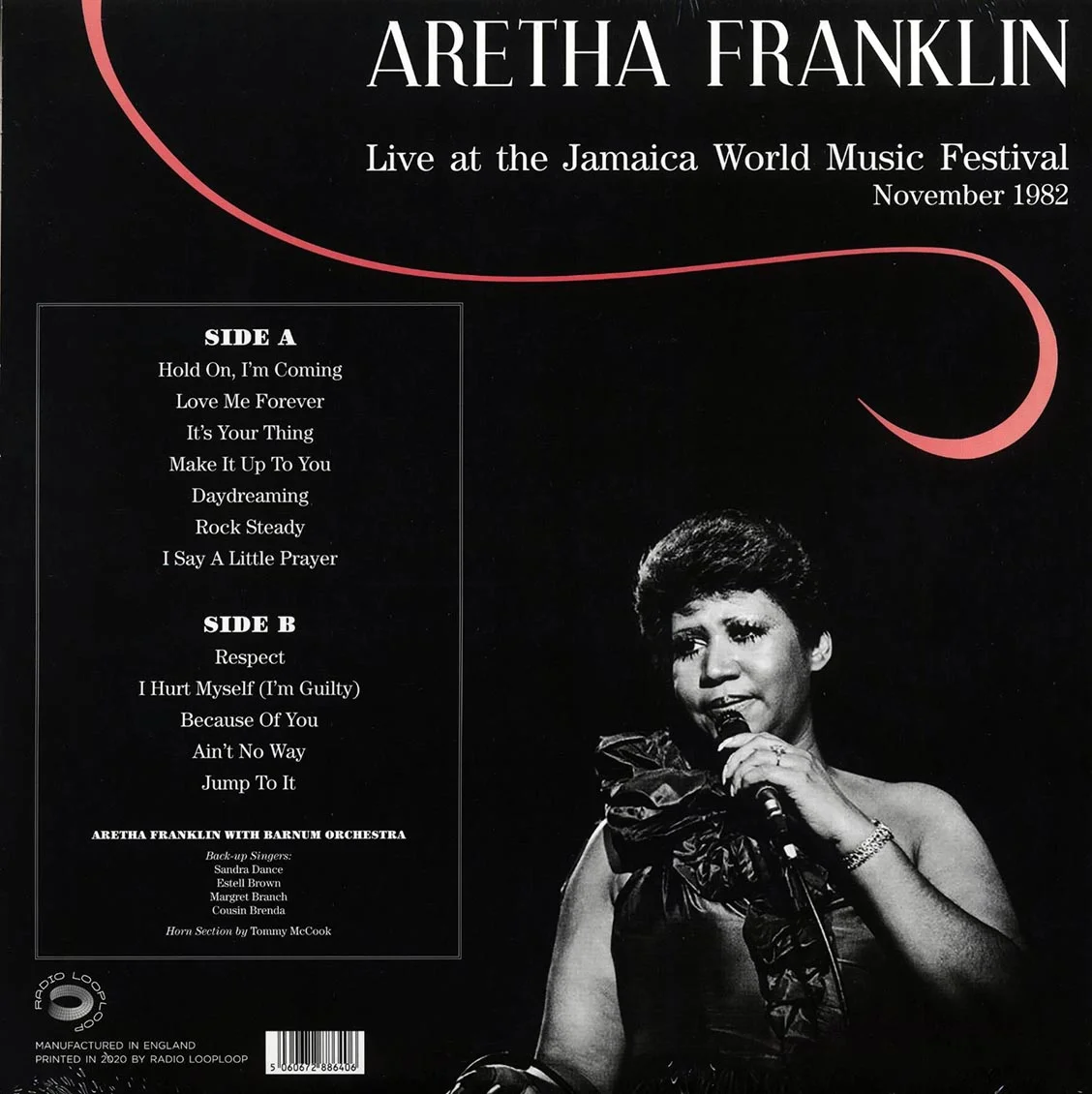 Aretha Franklin - Live At The Jamaica World Festival November 1982, Bob Marley Performing Center (remastered) - Vinyl LP