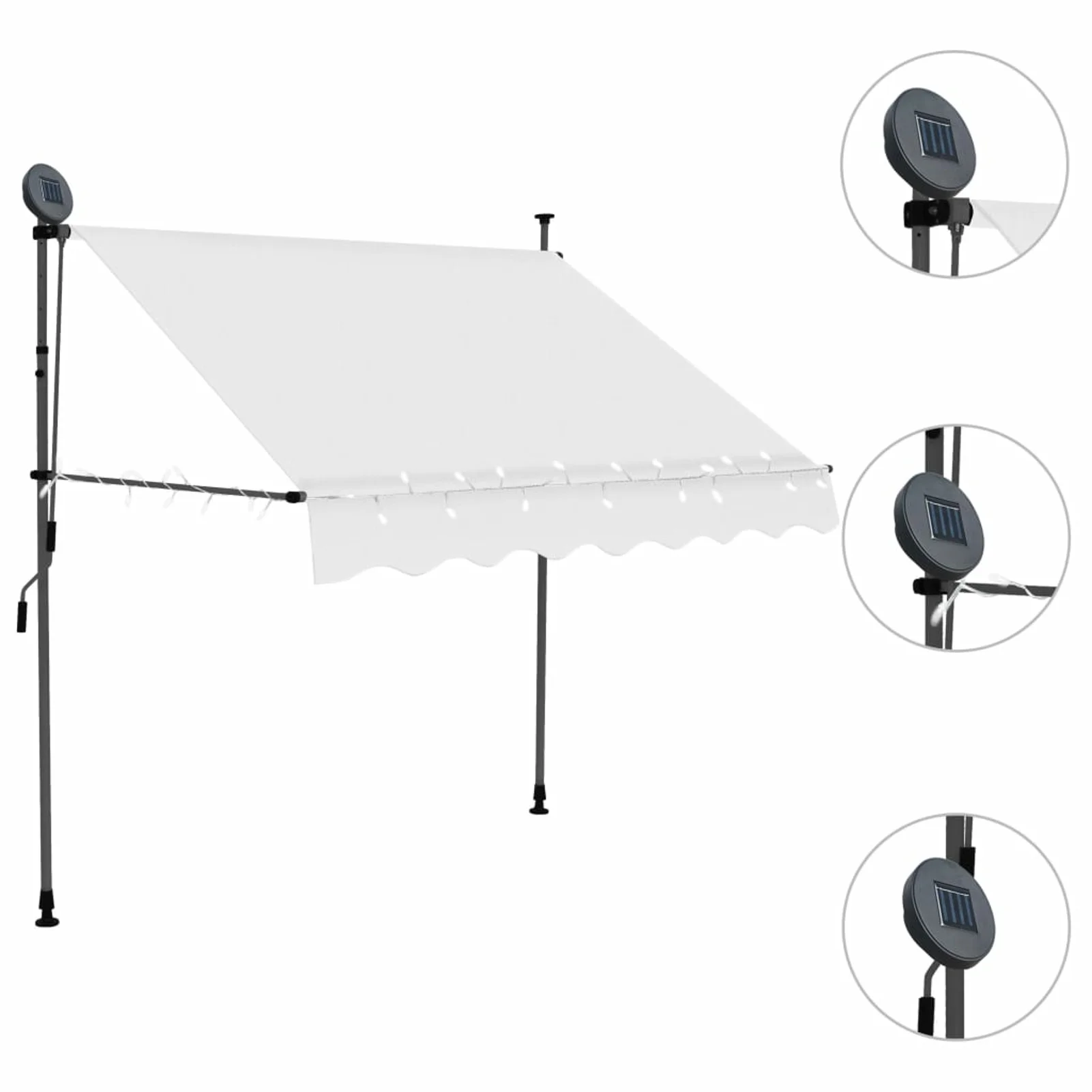 Suzicca Manual Retractable Awning with 59.1
