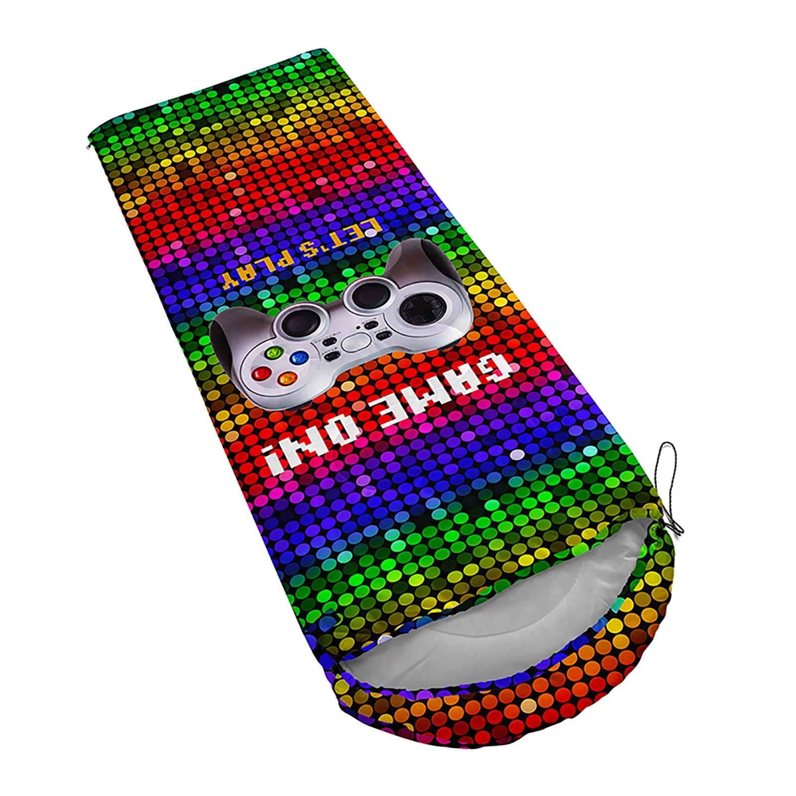 Hosima camping sleeping bag,game controller pattern sleeping bag,lightweight and waterproof adult and children sleeping bag,travel and outdoor,camping equipment SDC128A