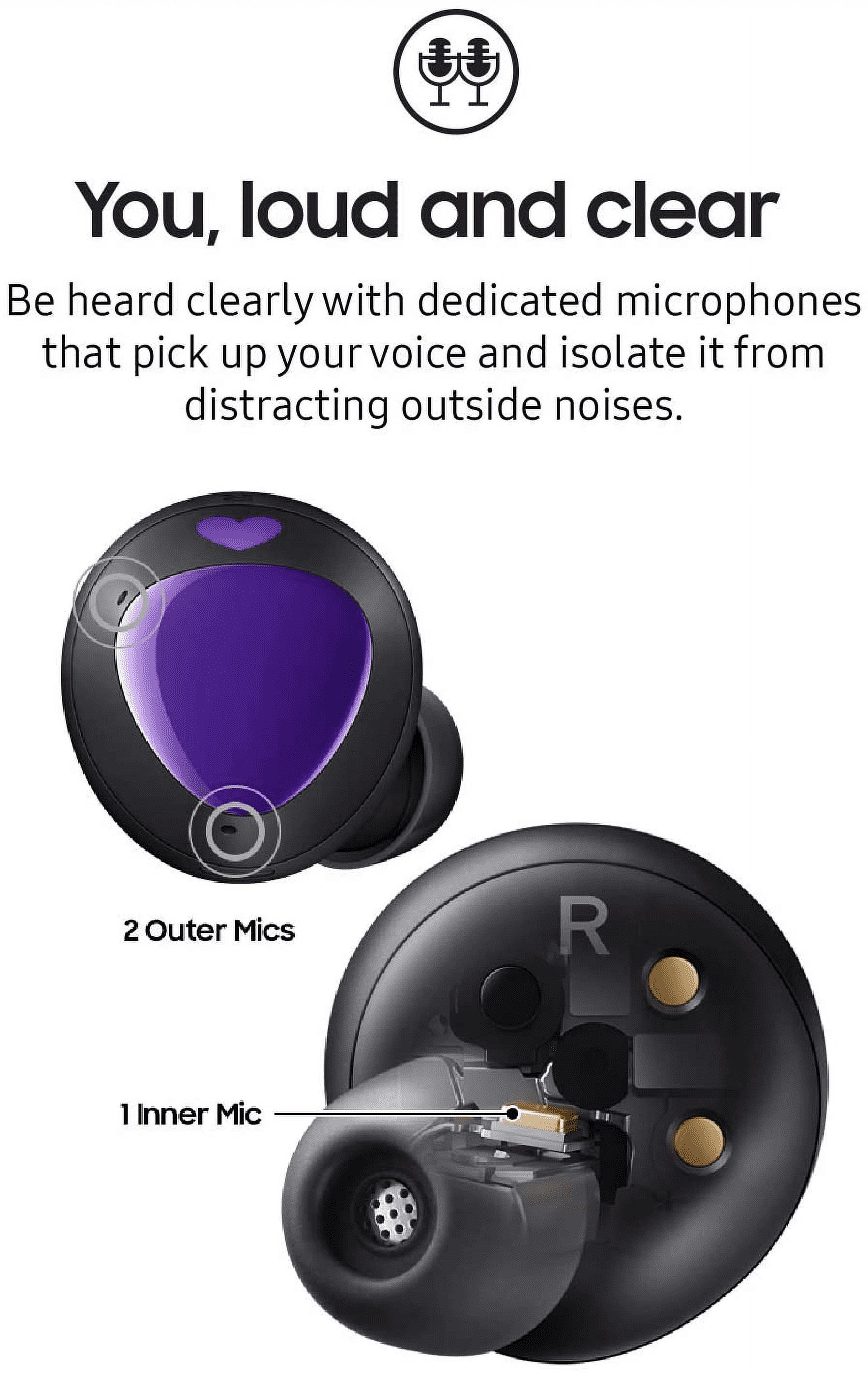Urbanx Street Buds Plus True Bluetooth Earbud Headphones For Motorola ATRIX HD MB886 - Wireless Earbuds w/Active Noise Cancelling - Purple (US Version with Warranty)