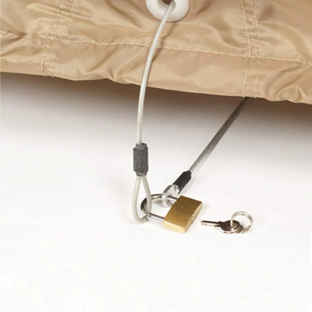 Greenline Two Tone Golf Cart Storage Covers by Eevelle - Ryder Series Slip-on 410 Durepel Denier - Tan / Green