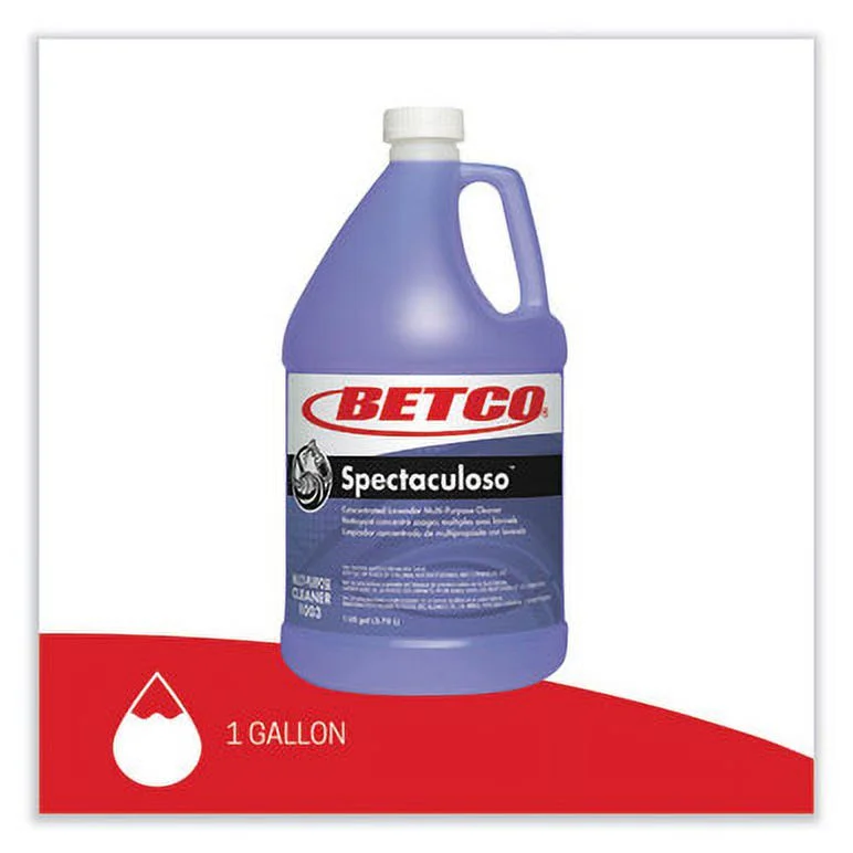 Betco Spectaculoso Multipurpose Cleaner, Lavender Scent, 1 Gal Bottle, 4/Carton