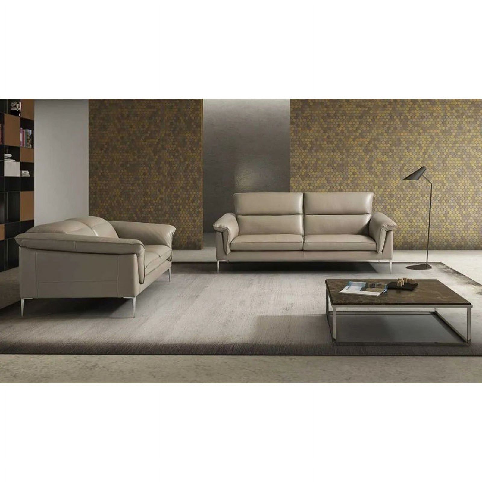 Eden 2-Piece Modern Living Room Set, Taupe