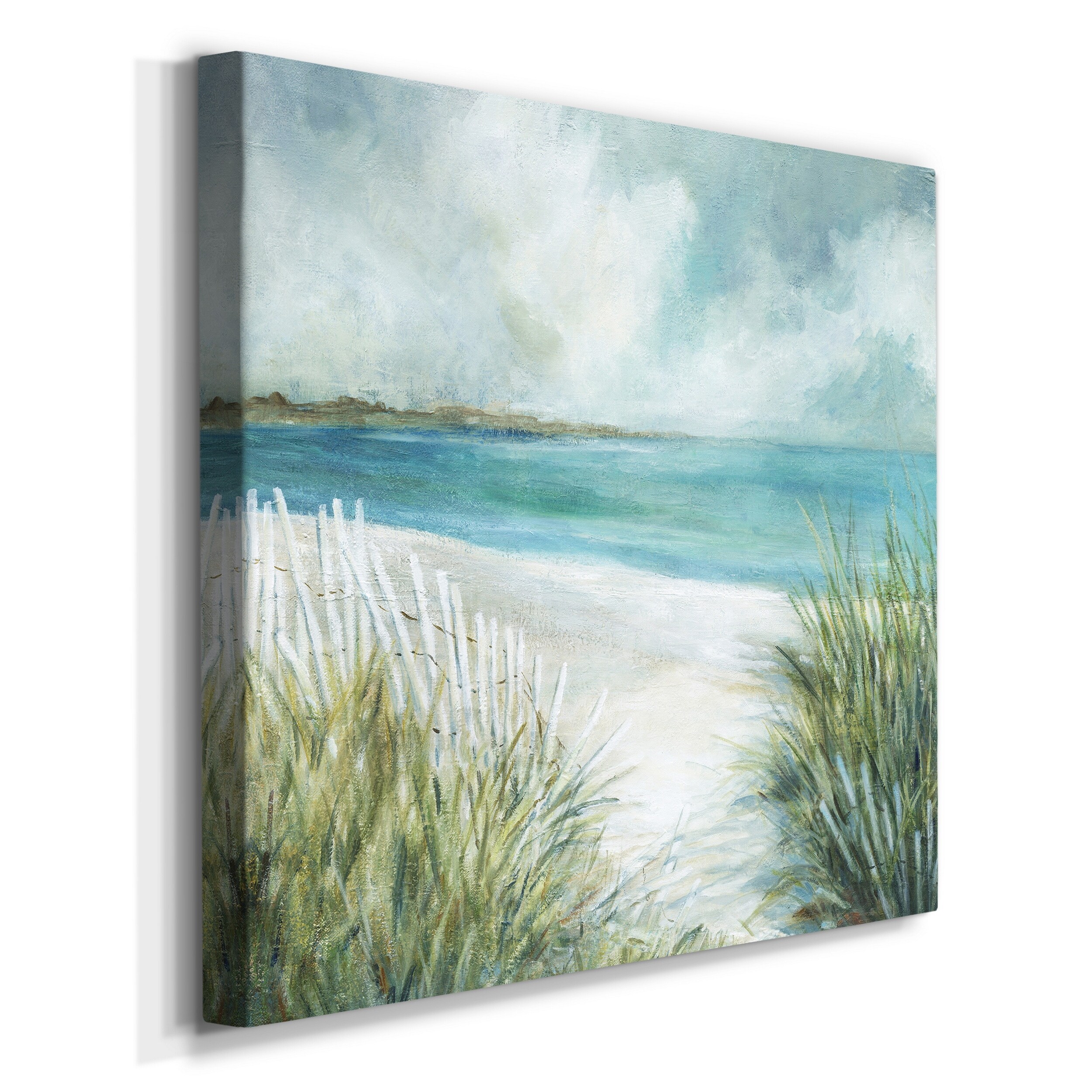 Wexford Home Coastal Fences-Premium Gallery Wrapped Canvas - Ready to Hang 10X10