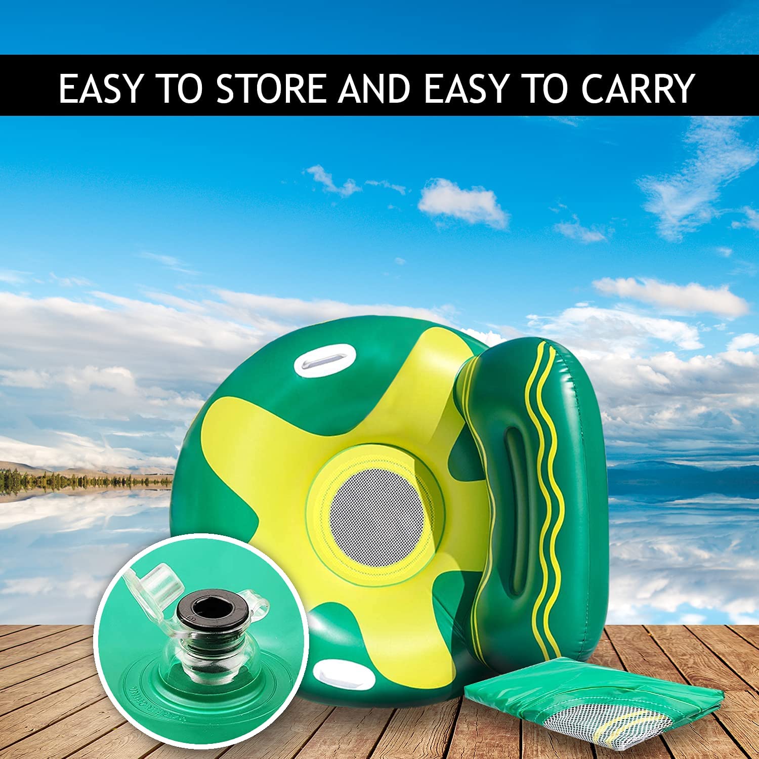 Sadie Swimming Pool Folaties for Adults & Kids Inflatable Pool Float Portable for Lakes Beach Pool Party, Summer Floating Pool Lounger Chair