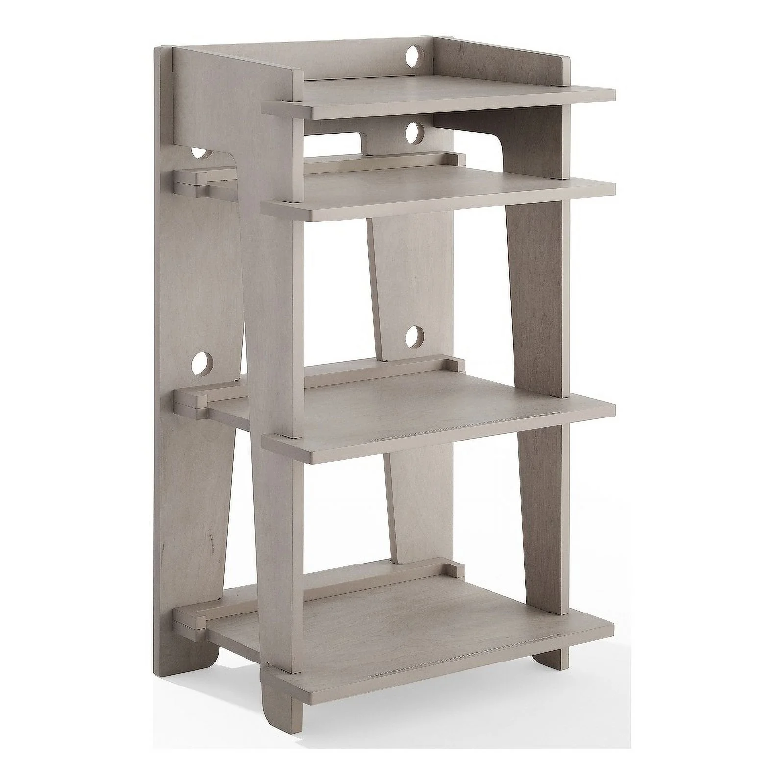 Crosley Furniture Soho MDF Wood and Birch Veneer Turntable Stand in Gray