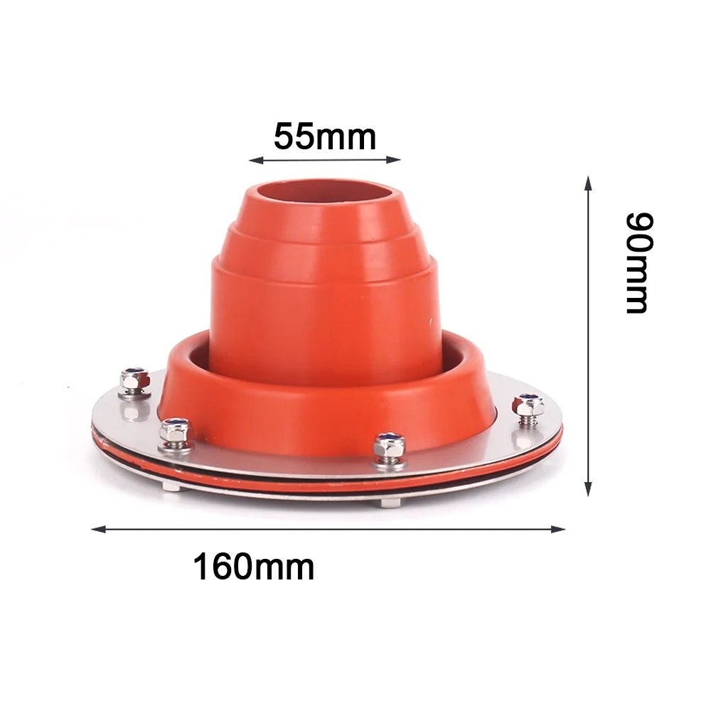 Tomfoto  Jack Kit for Tent Flexible Roof Silicone Metal Roofing Tube Flashing High  Resistance -Scalding Device for Chimney