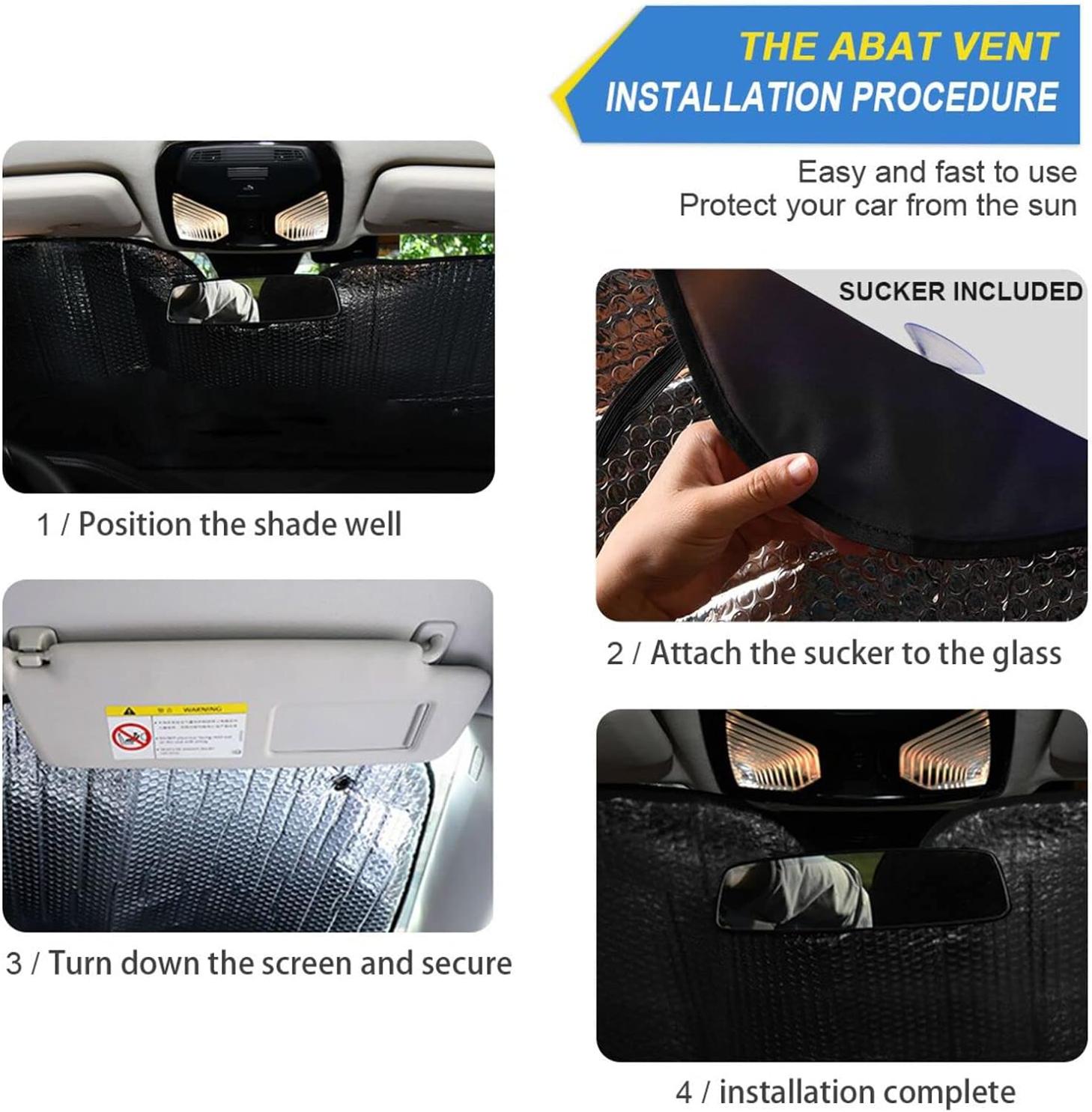 Hyjoy 55x27.6in Basketball Fire Football Car Windshield Sun Shade,Foldable Visor Protector Keep Cool Sunshade Blocks UV Rays and Accessories to Protect for Cars,SUVs,Trucks