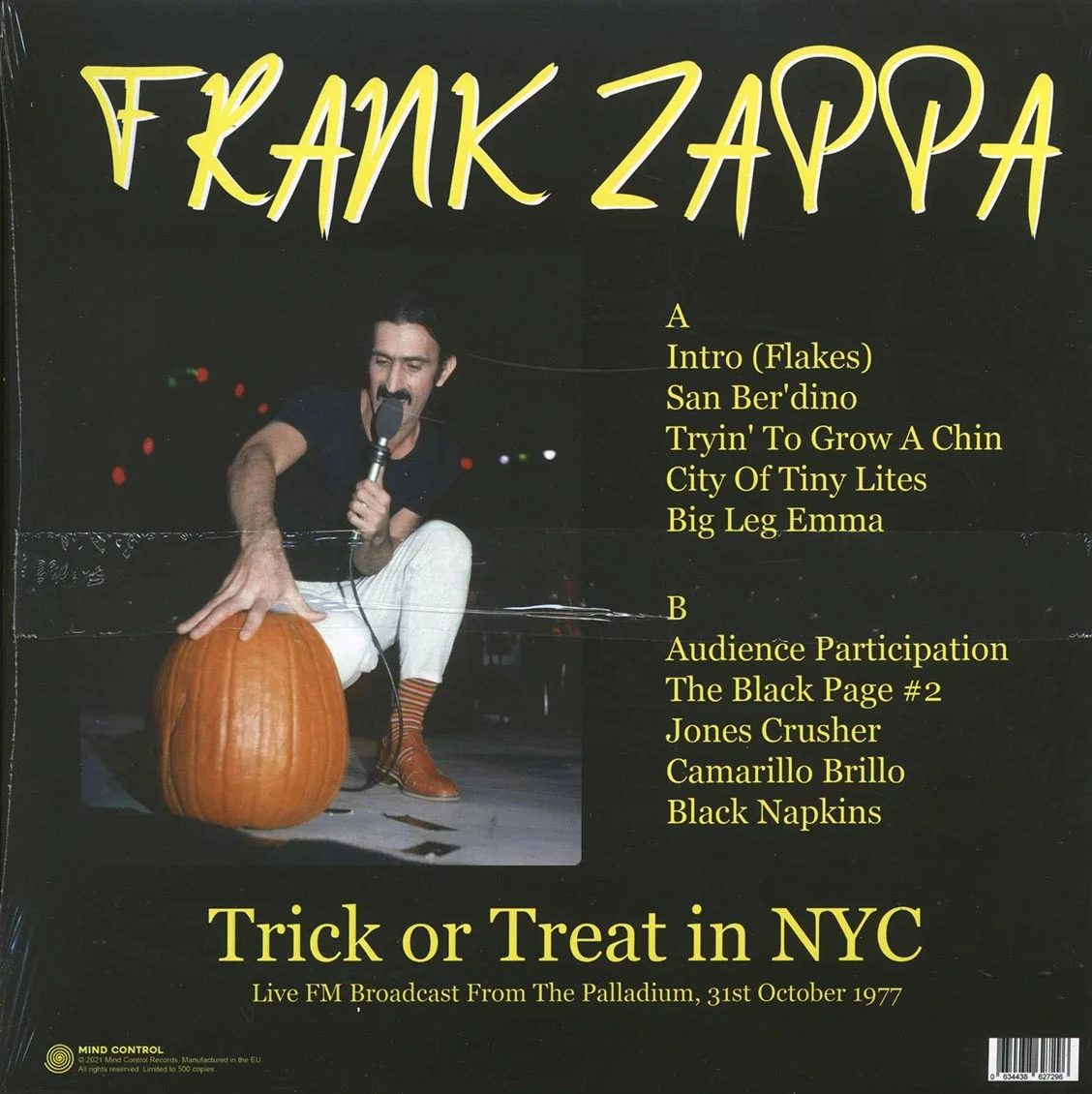 Frank Zappa - Trick Or Treat In NYC: Live FM Broadcast From The Palladium, 31st October 1977 (ltd. 500 copies made) - Vinyl LP